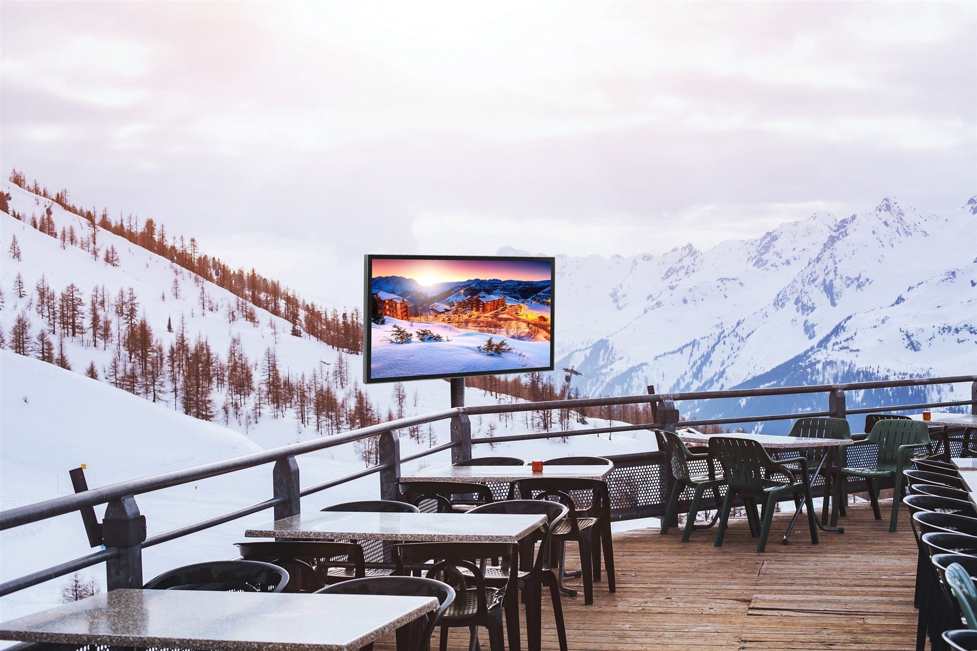 peerless 55" xtreme high bright sealed lcd display