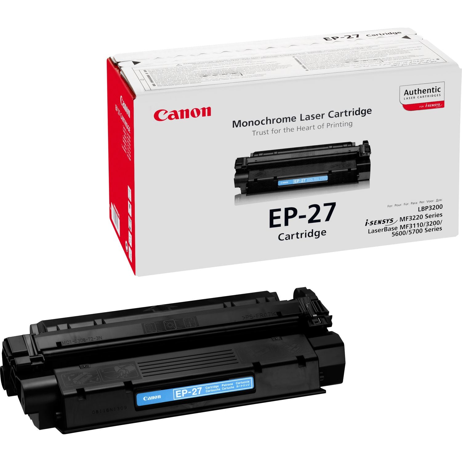 CANON EP-27 cartouche de toner noir haute capacité 2.500 pages pack de 1