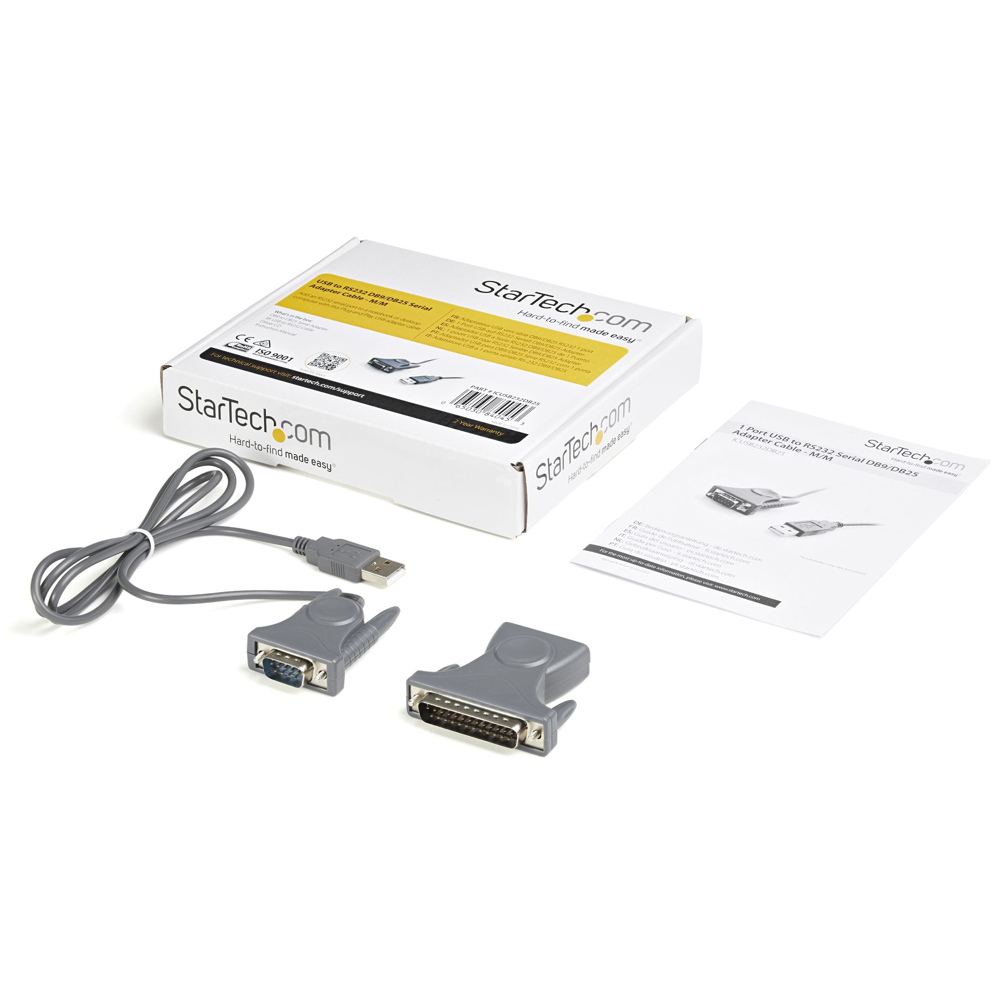 USB to RS232 DB9/DB25 Serial Adapter