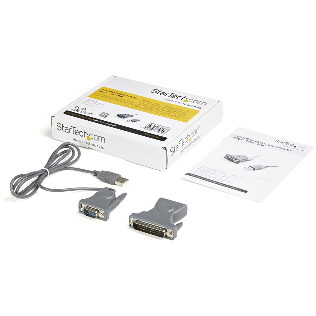 USB to RS232 DB9/DB25 Serial Adapter