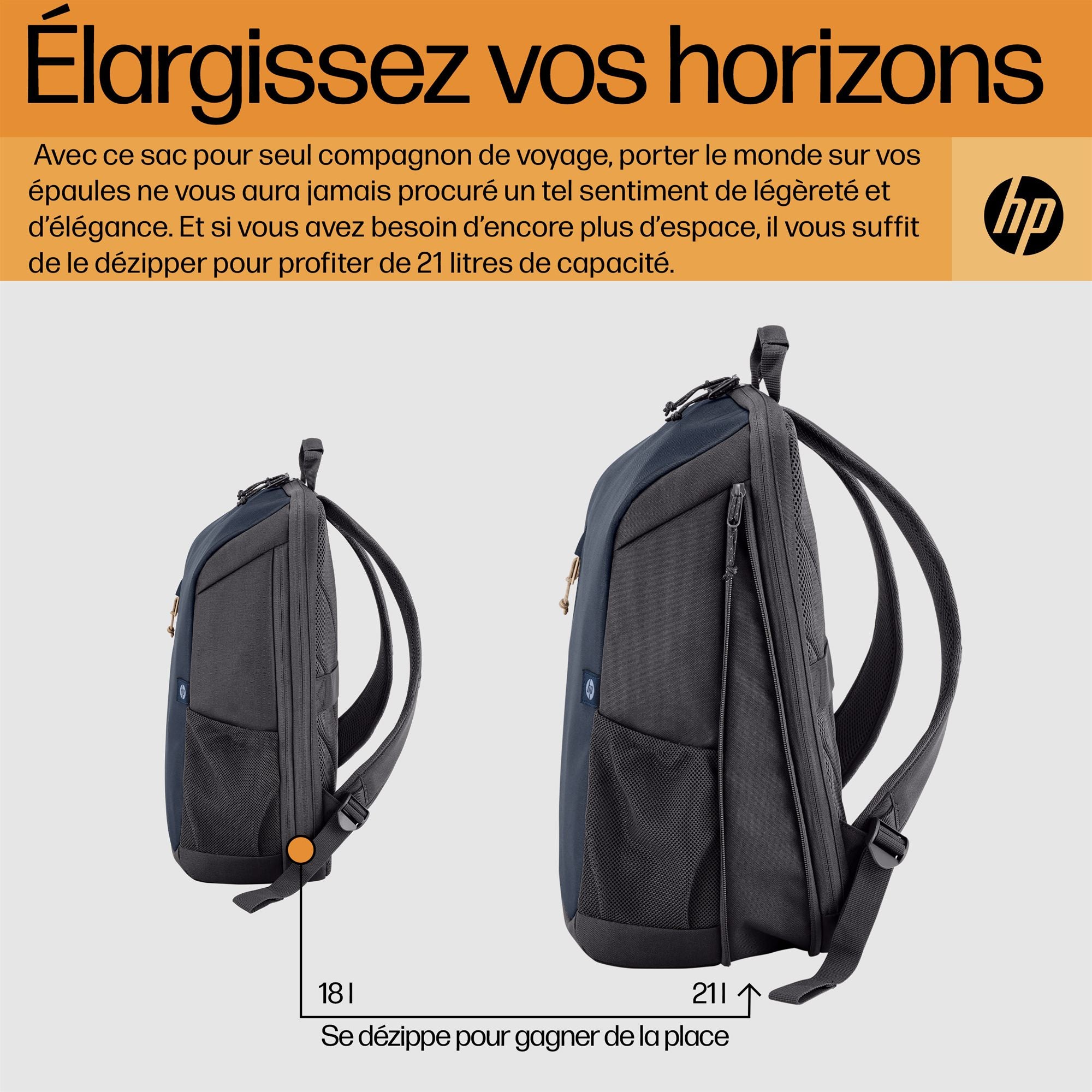 HP 18L Travel Bag - Forged Iron