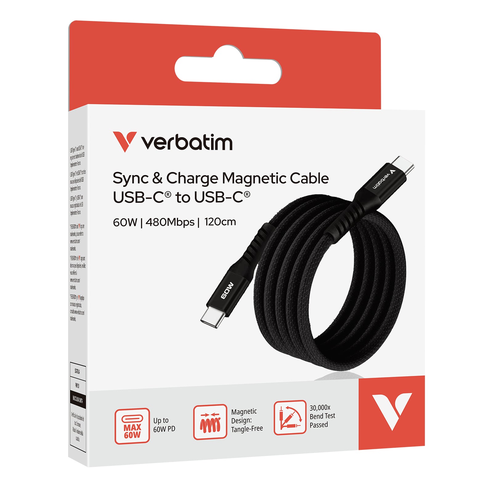 Sync & Charge USB-C to USB-C 60W Magneti