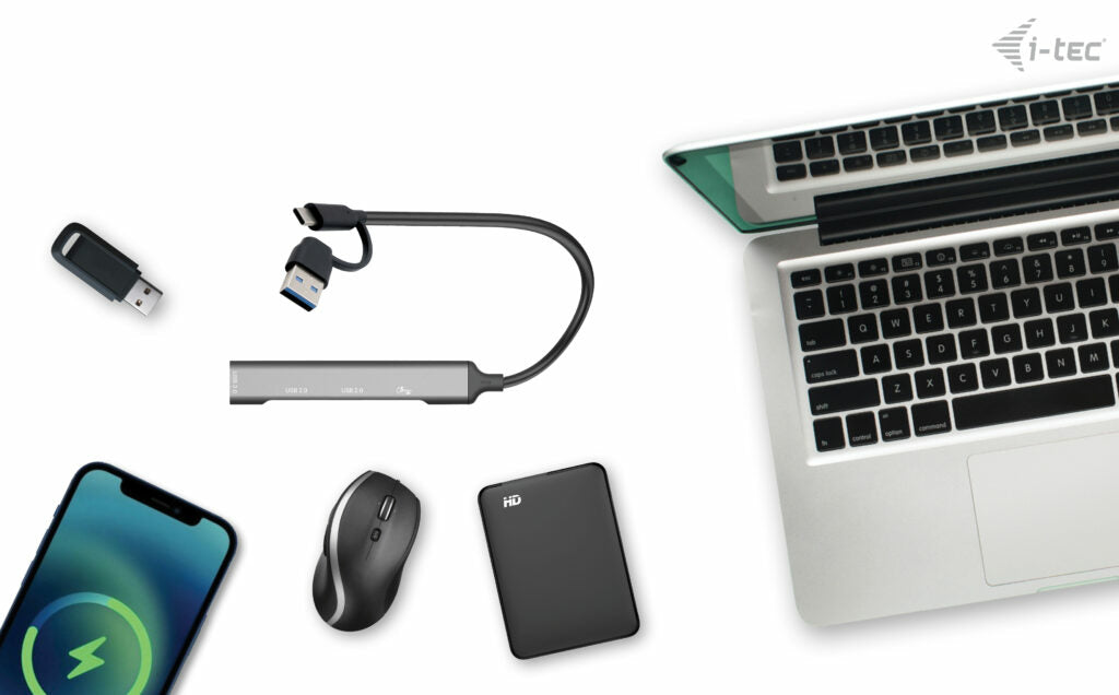 I-TEC USB-A/USB-C Metal HUB USB-C 3.1 + 3xUSB 2.0