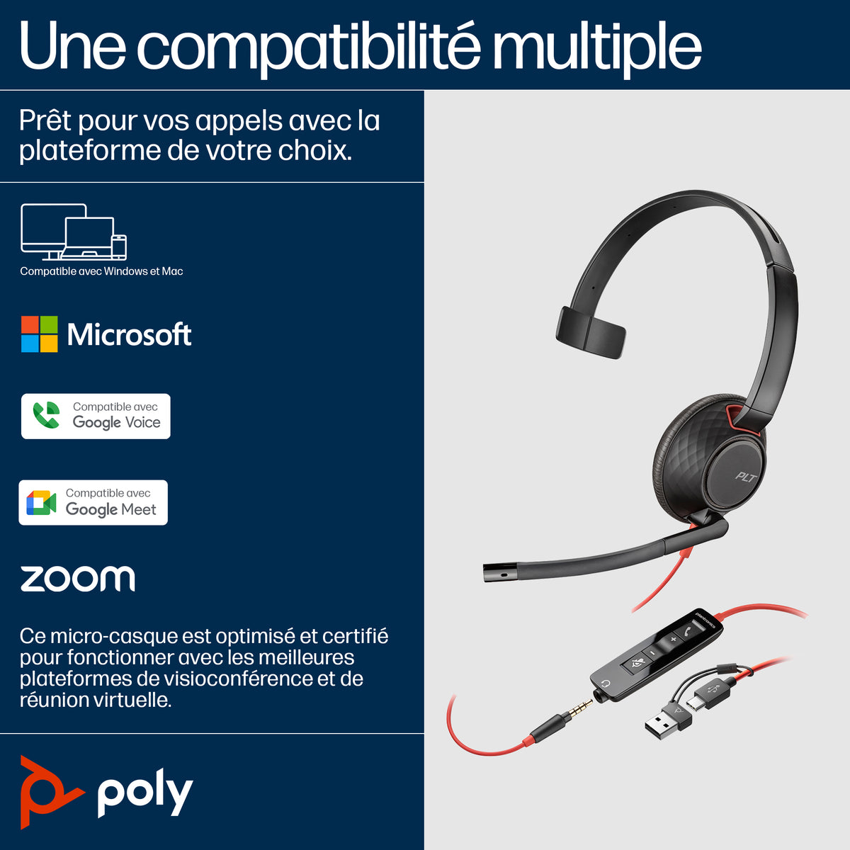Poly BW 5210 USB-C HS+USB-C/A Bulk