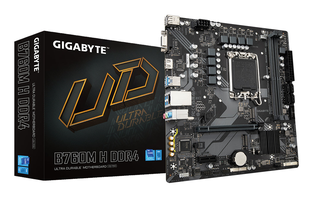 GIGABYTE B760M H DDR4 carte mere Intel B760 Express LGA 1700 micro ATX