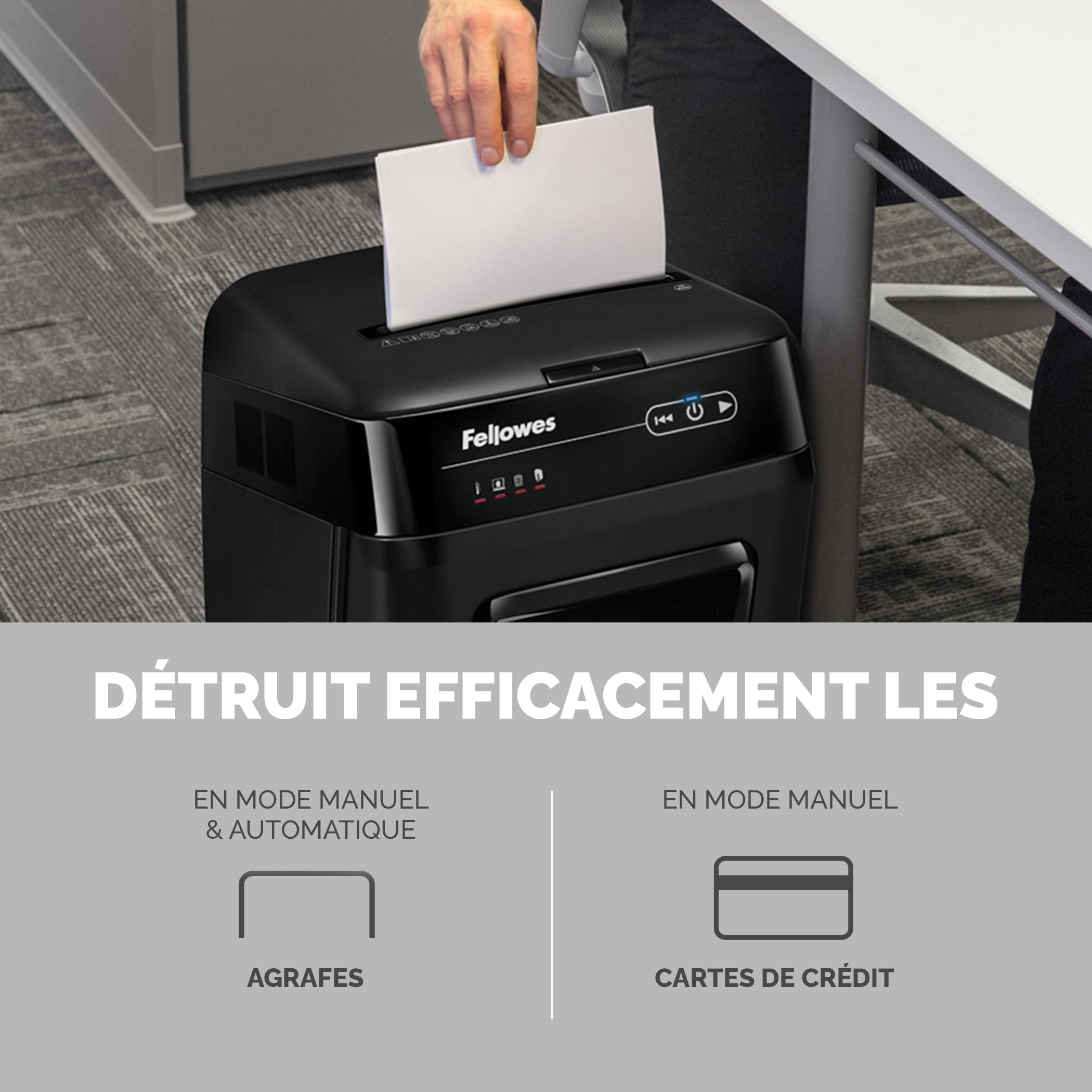 FELLOWES DESTRUCTEUR DE DOCUMENTS AUTOMAX 200M MICRO-CONFETTIS - 230V EU