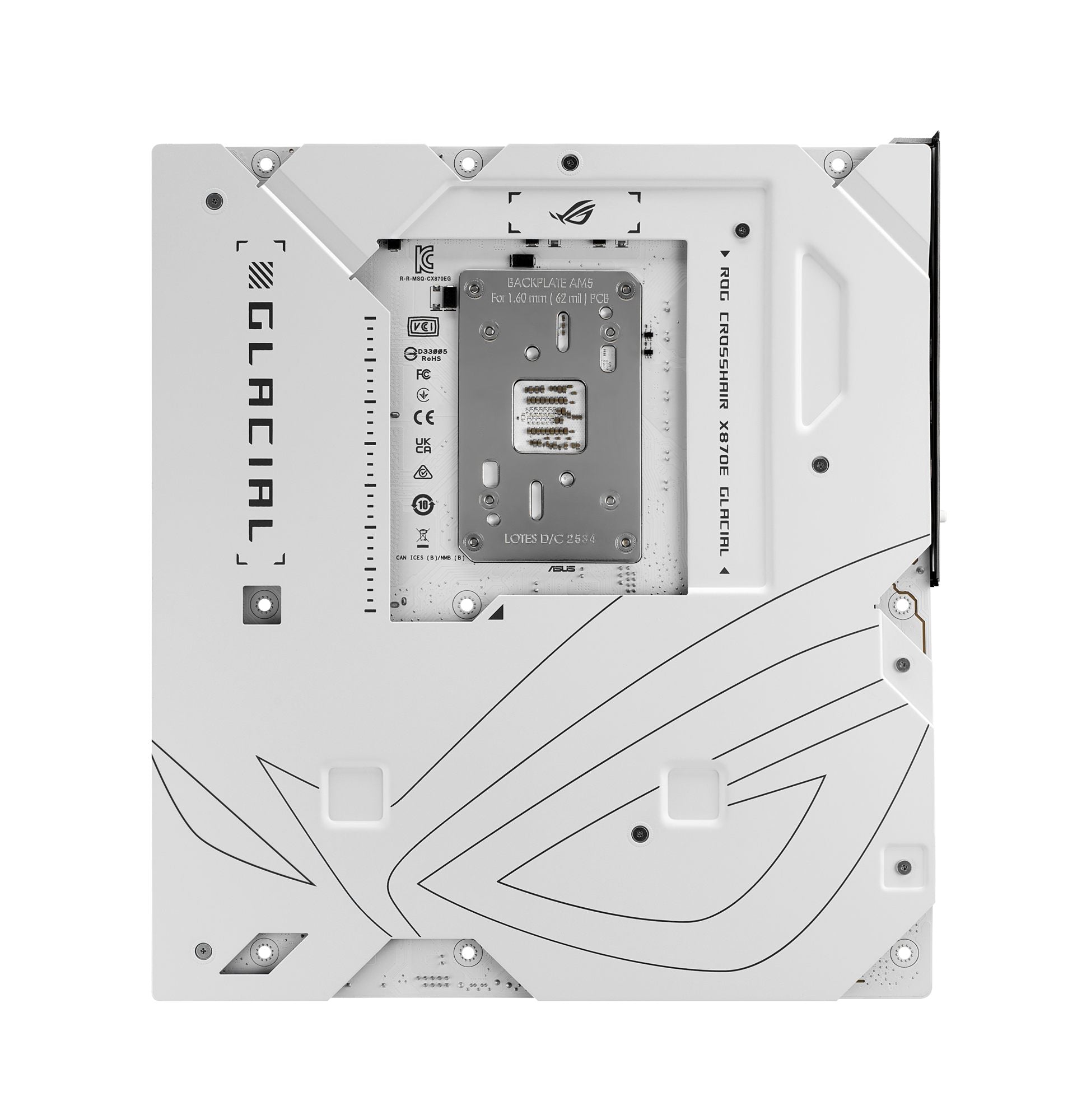 ASUS ROG CROSSHAIR X870E GLACIAL AM5 DDR5 ATX motherboard 2xPCIe 5.0 7xM.2
