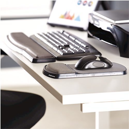 FELLOWES Tapis de souris - Repose-poignets Hauteur Ajustable - Antibactérien