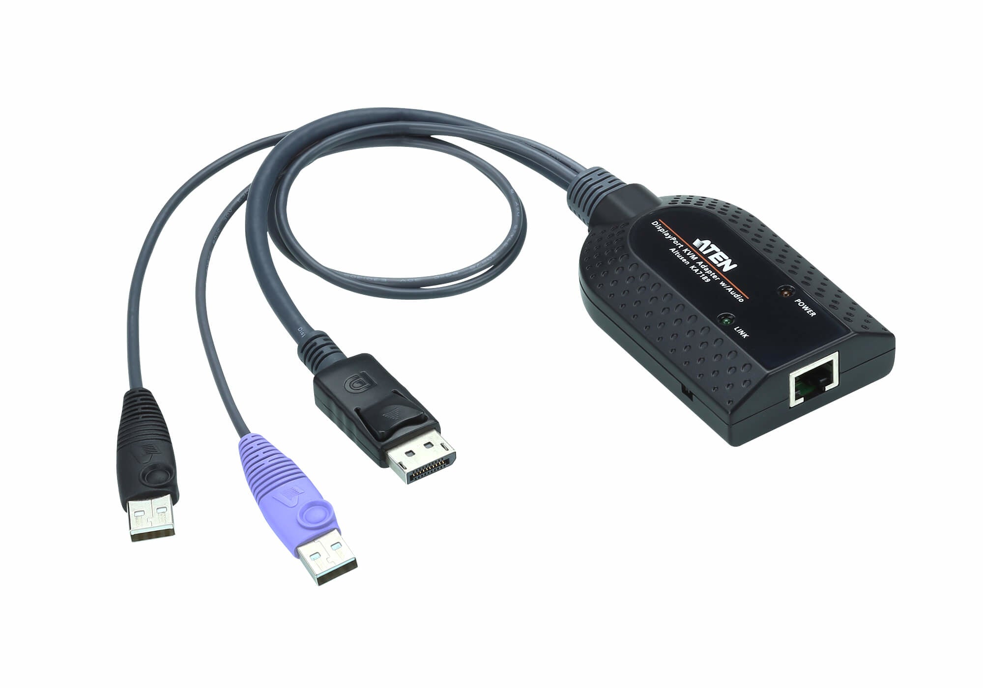 ATEN KA7189 câble kvm Noir, Violet