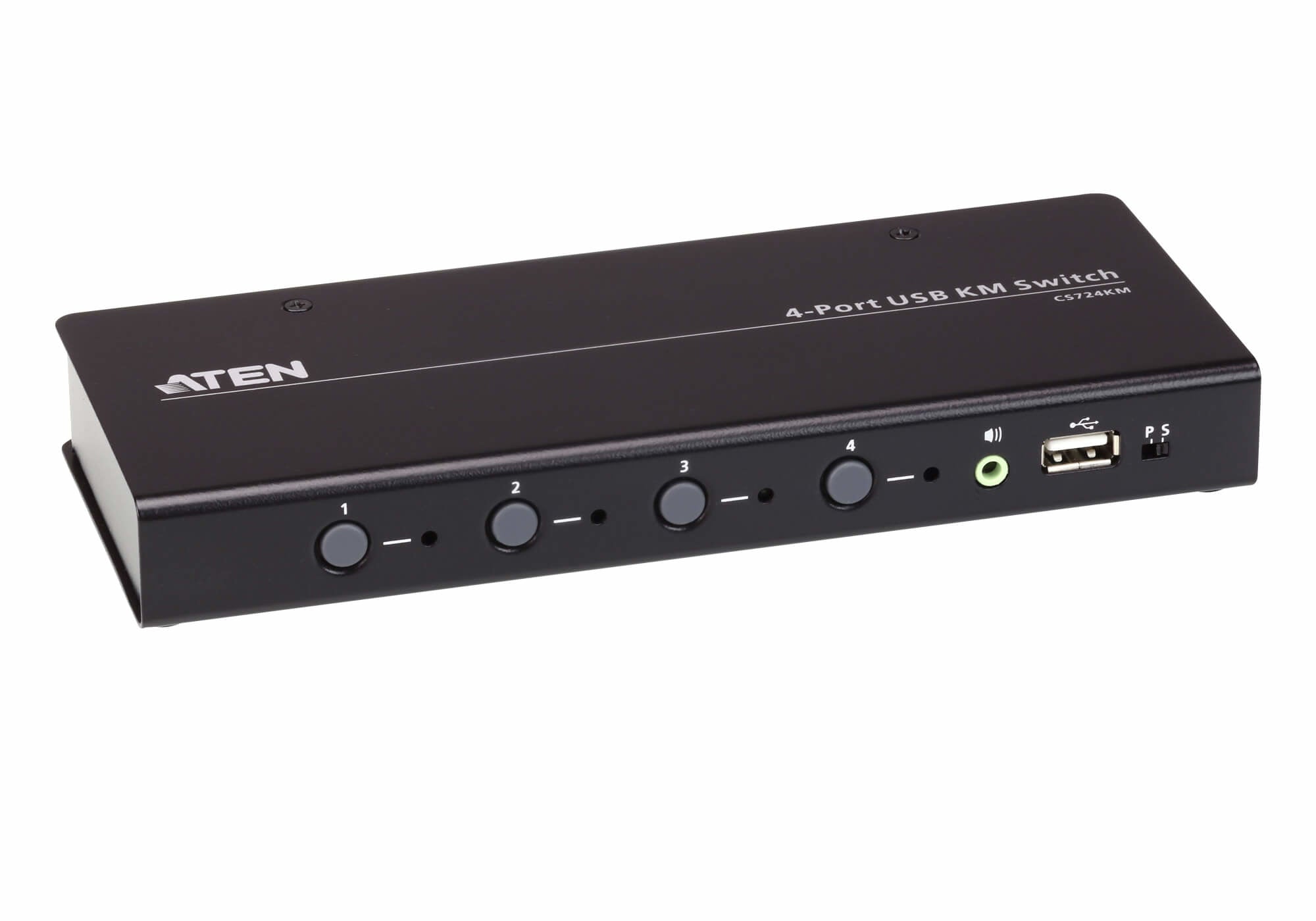 ATEN CS724KM-AT commutateur écran, clavier et souris Noir