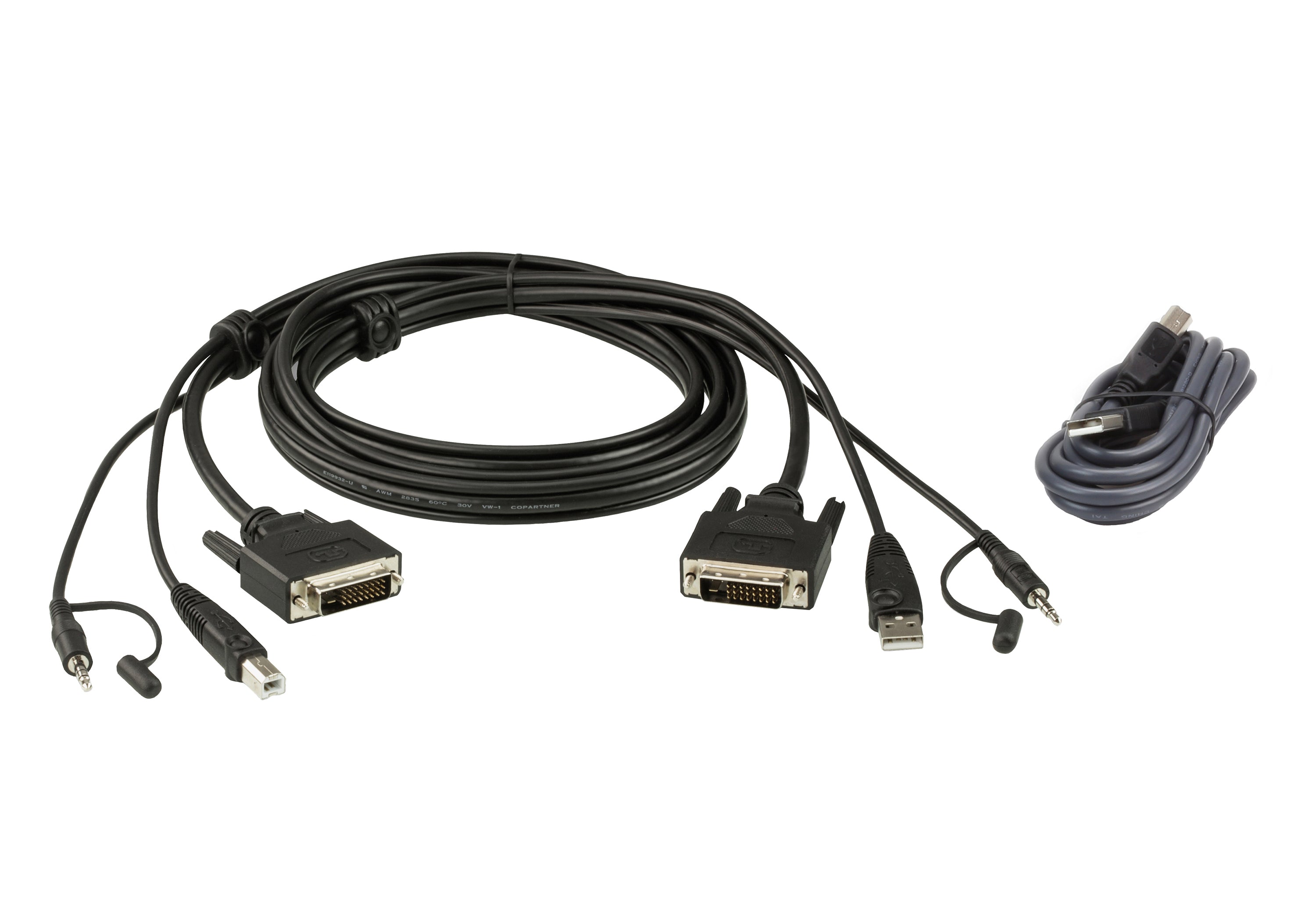 ATEN 2L-7D02UDX2 CABLE KVM DVI/USB/Audio DUAL LINK 1,80M