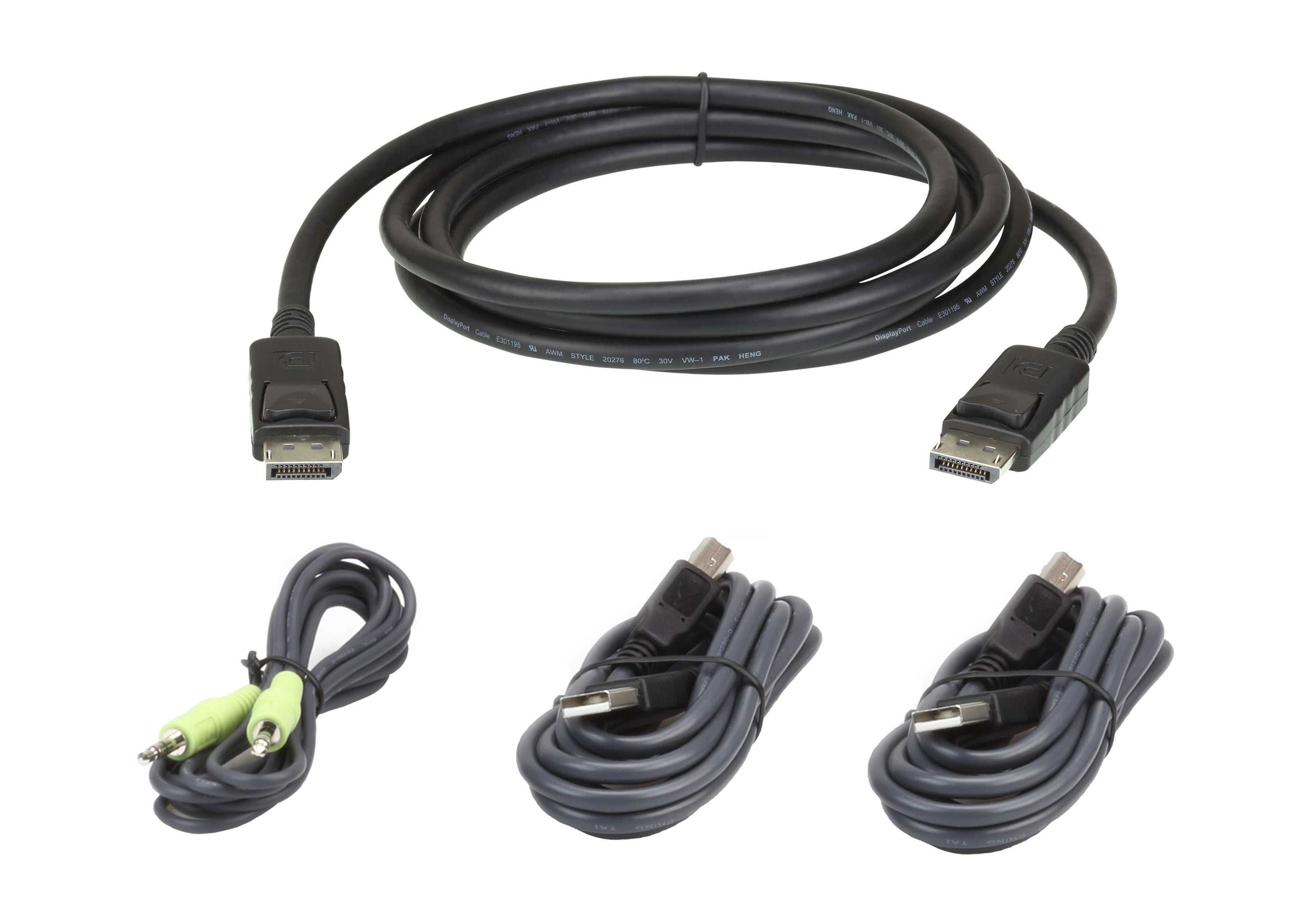 ATEN 2L-7D02UDPX4 câble kvm Noir