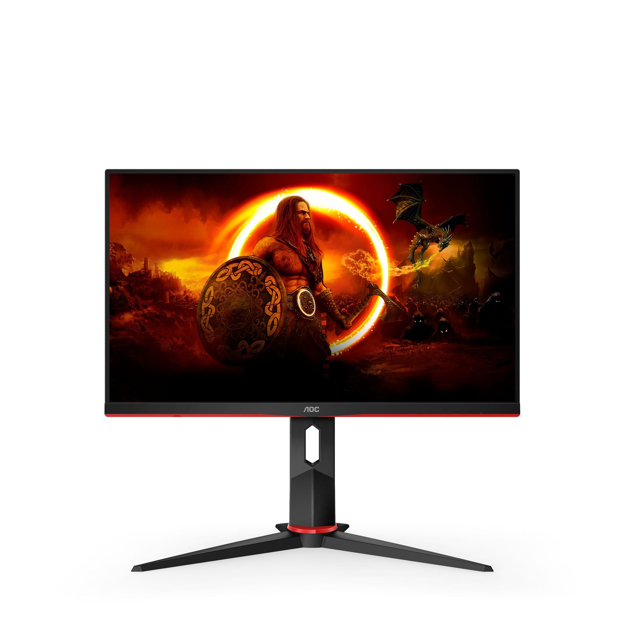 AOC Q24G2A/BK 23.8p Gaming Monitor IPS 2560x1440 1ms HDMI DP Black/Red