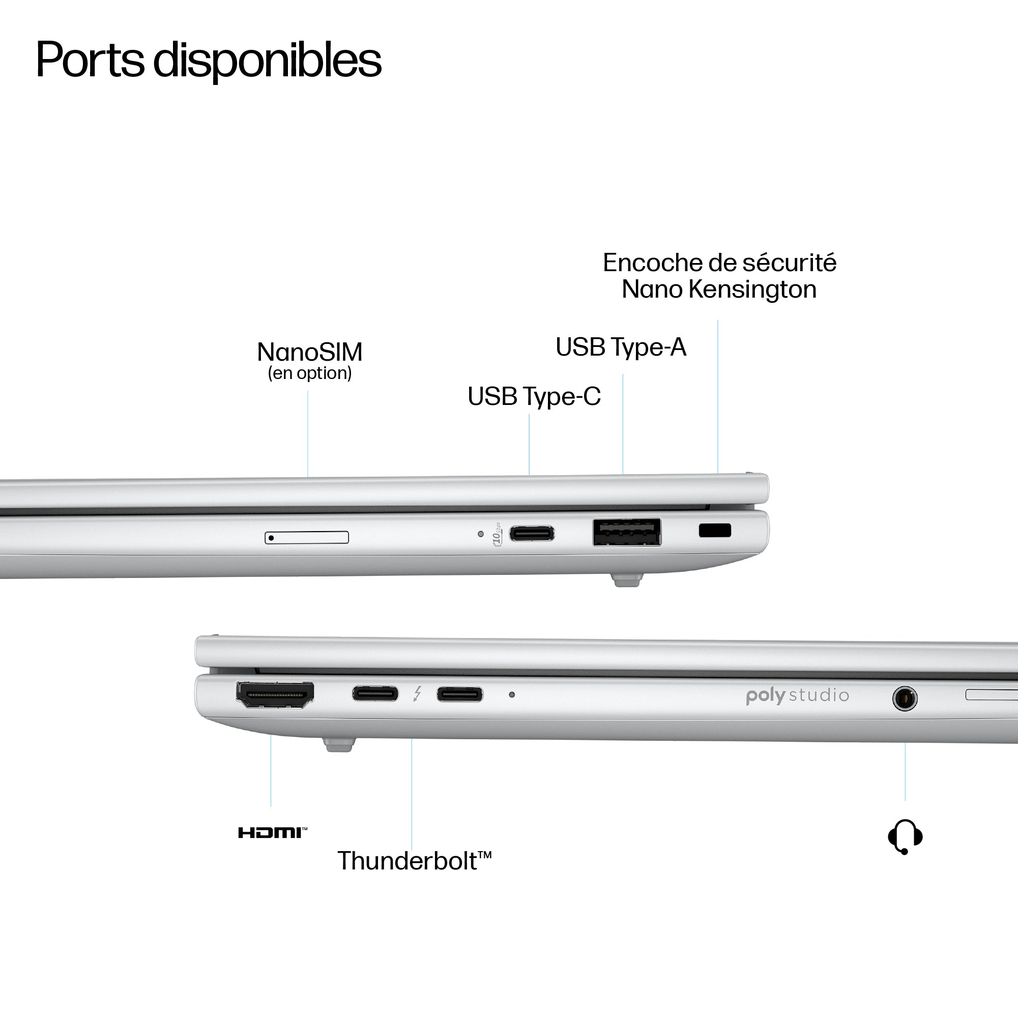 HP EliteBook 8 G1i IA Nouvelle génération Intel Core Ultra 5 226V 16p WUXGA 16 3/3/0