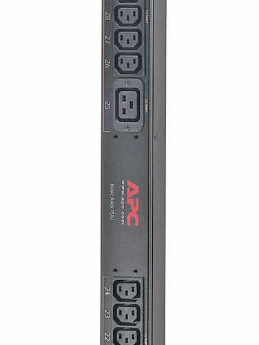 APC Basic Rack PDU Zero U Rack AC 208V output connectors 36 power IEC 60320 C13 IEC 60320 C19 0U 3m cord Black