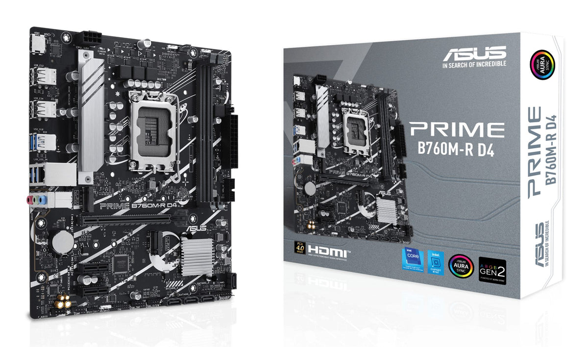 ASUS PRIME B760M-R D4 LGA1700 2xDDR4 4xSATA 2xM.2