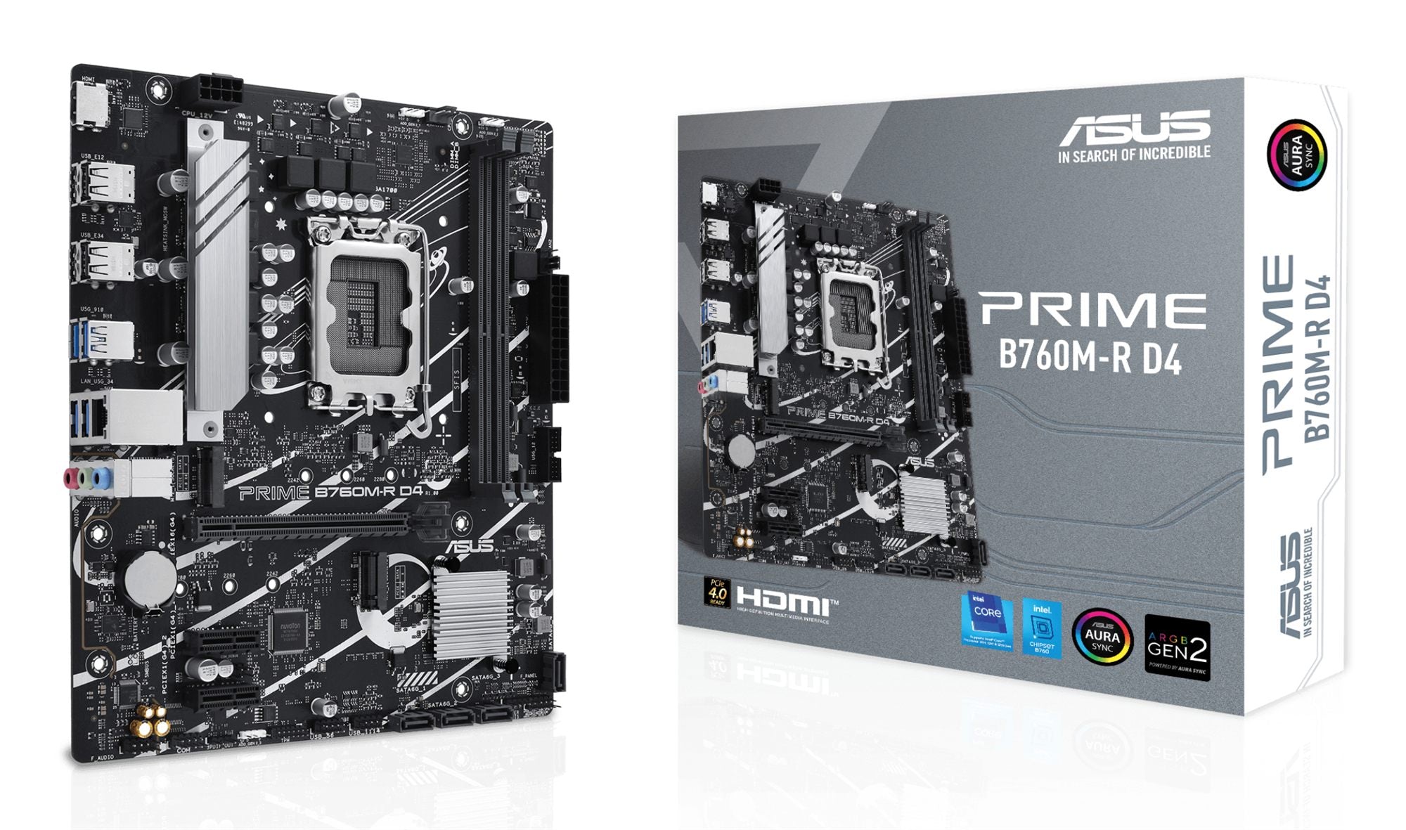 ASUS PRIME B760M-R D4 LGA1700 2xDDR4 4xSATA 2xM.2