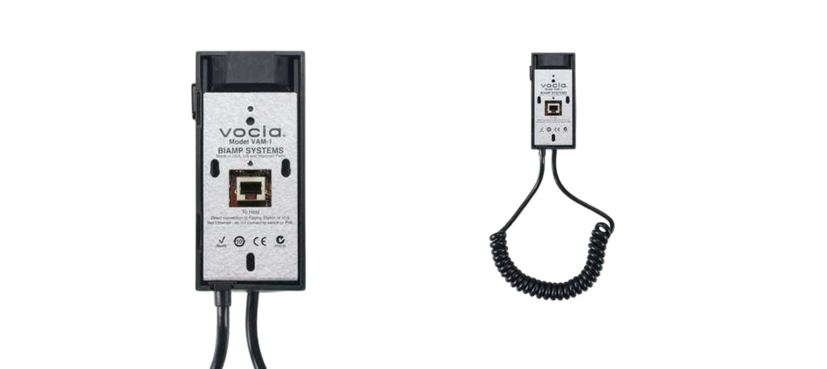 Biamp Vocia - Auxiliary Microphone Paging Station. Slave to DS-4/10, WS-4/10 or for use with Vocia VI-6 paging ports.
