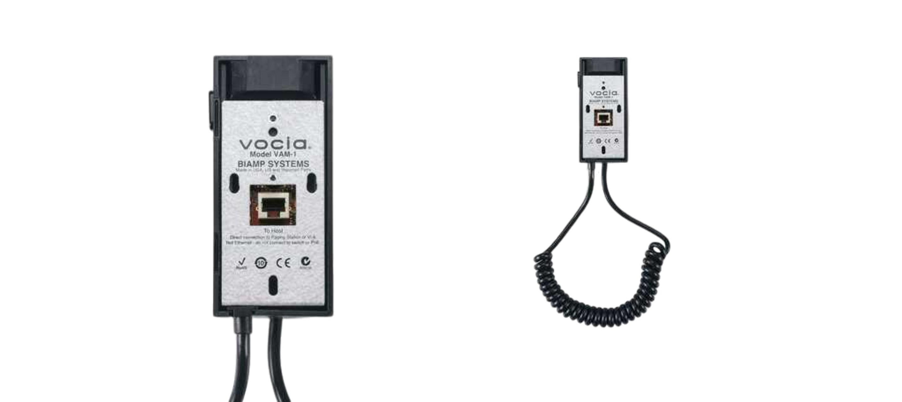 Biamp Vocia - Auxiliary Microphone Paging Station. Slave to DS-4/10, WS-4/10 or for use with Vocia VI-6 paging ports.