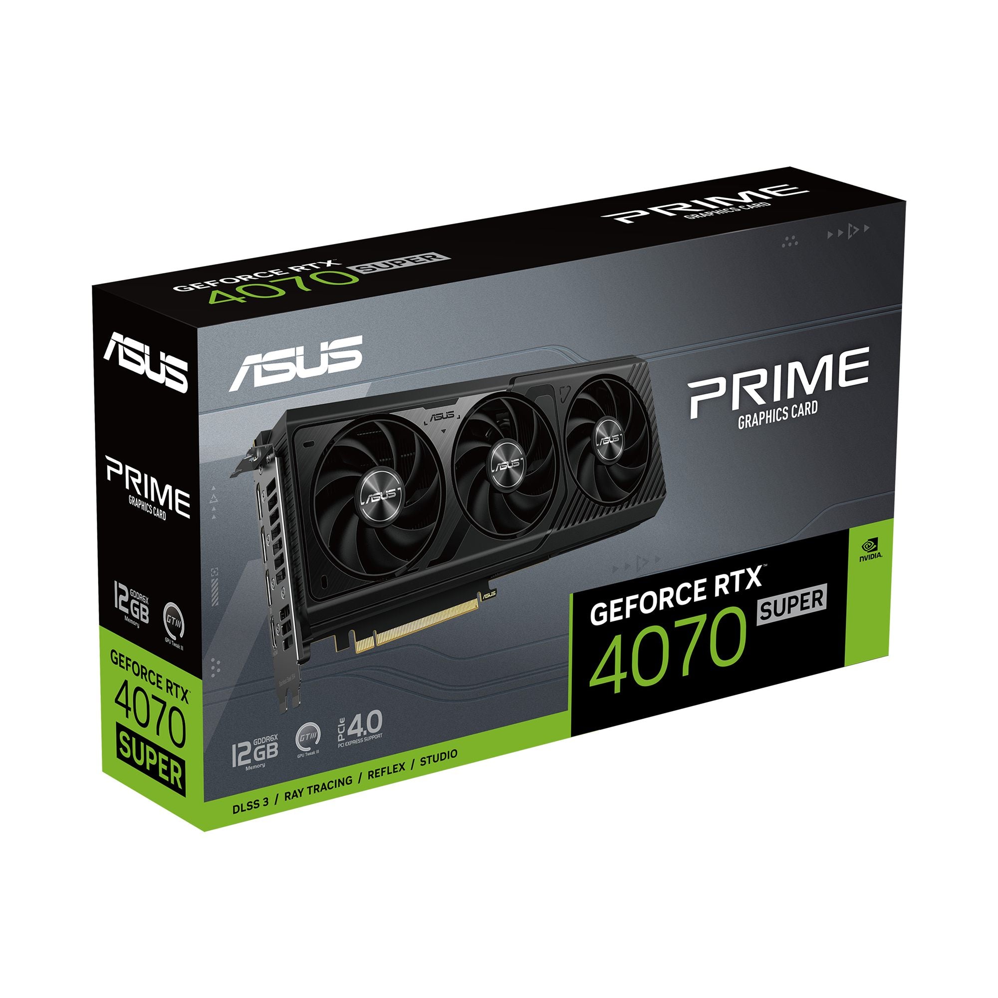 ASUS PRIME-RTX4070S-12G RTX 4070 SUPER 12Go GDDR6X 1xHDMI 2.1a 3xDP 1.4a