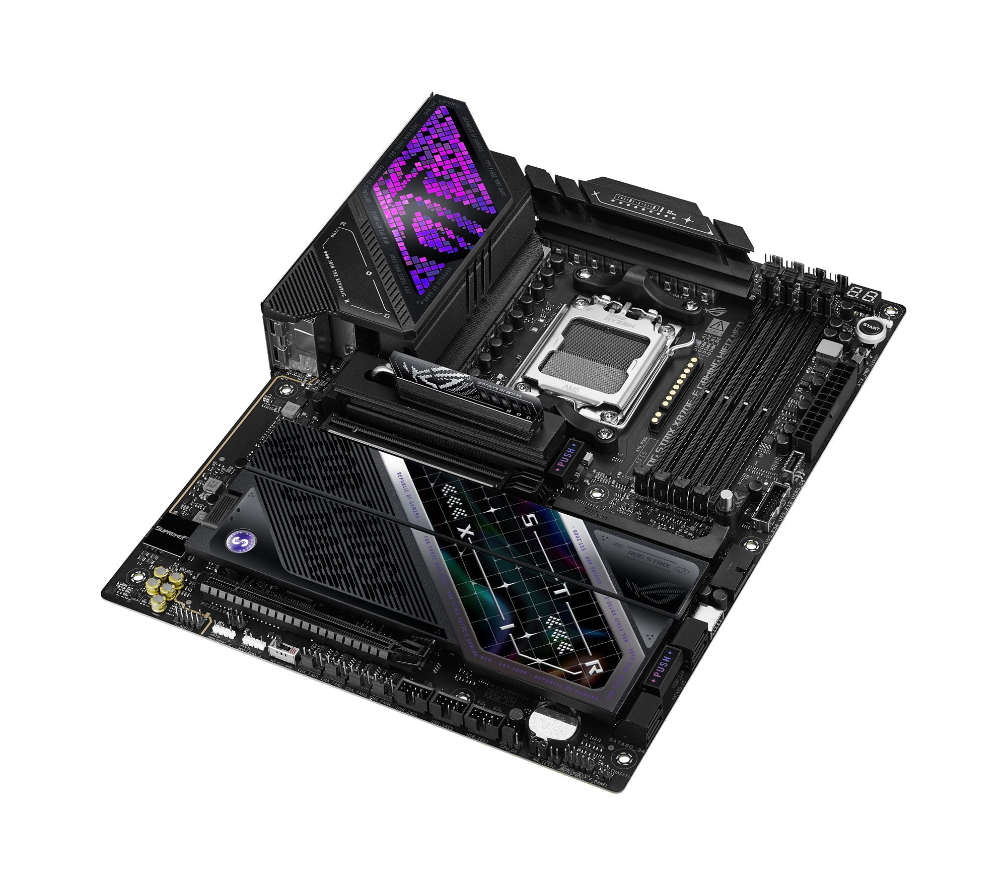 ASUS ROG STRIX X870E-E GAMING WIFI7 NEO AMD ATX motherboard DDR5 1xHDMI 1xPCIe 5.0 5xM.2