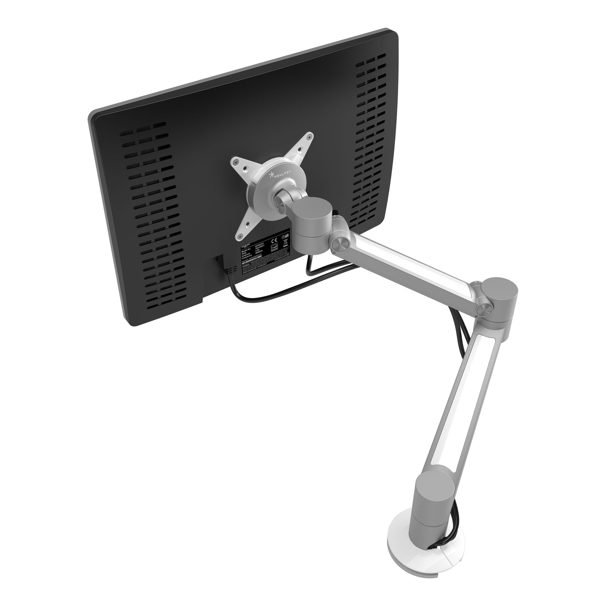 DATAFLEX Support écran de bureau 58.622 argent