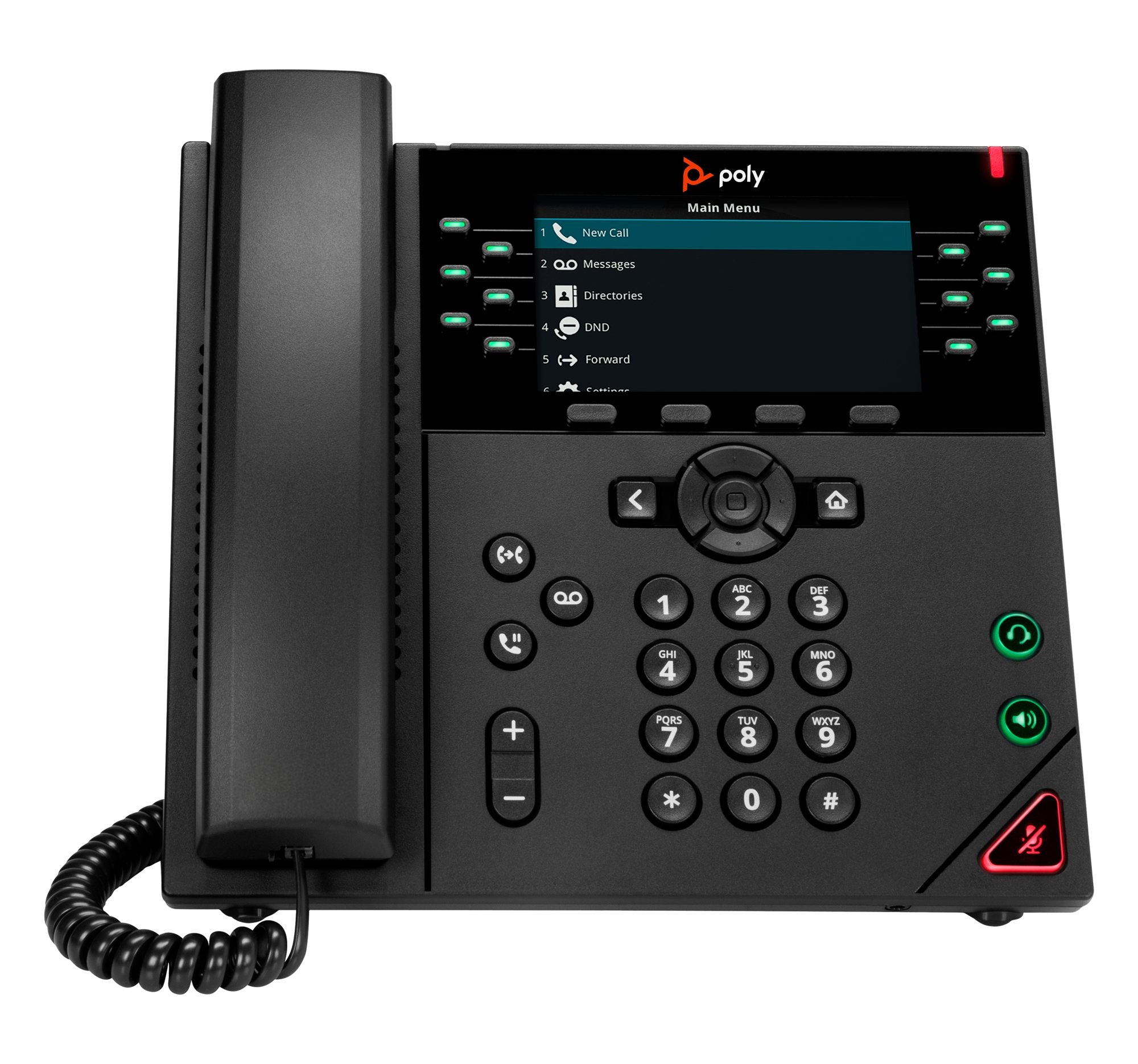 HP Poly VVX 450 12-Line IP Phone and PoE-enabled WW