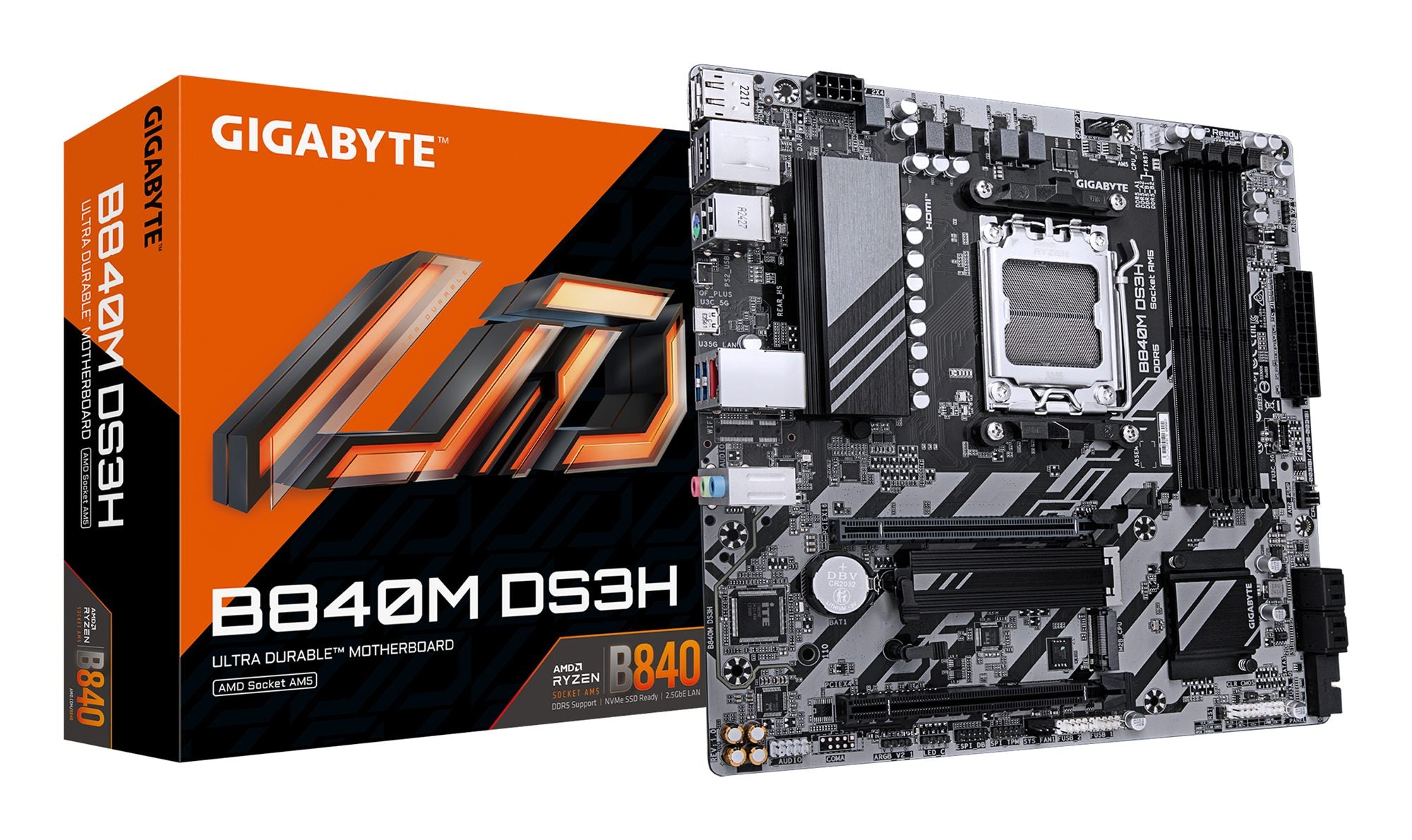 GIGABYTE B840M DS3H carte mere AMD B840 Emplacement AM5 micro ATX