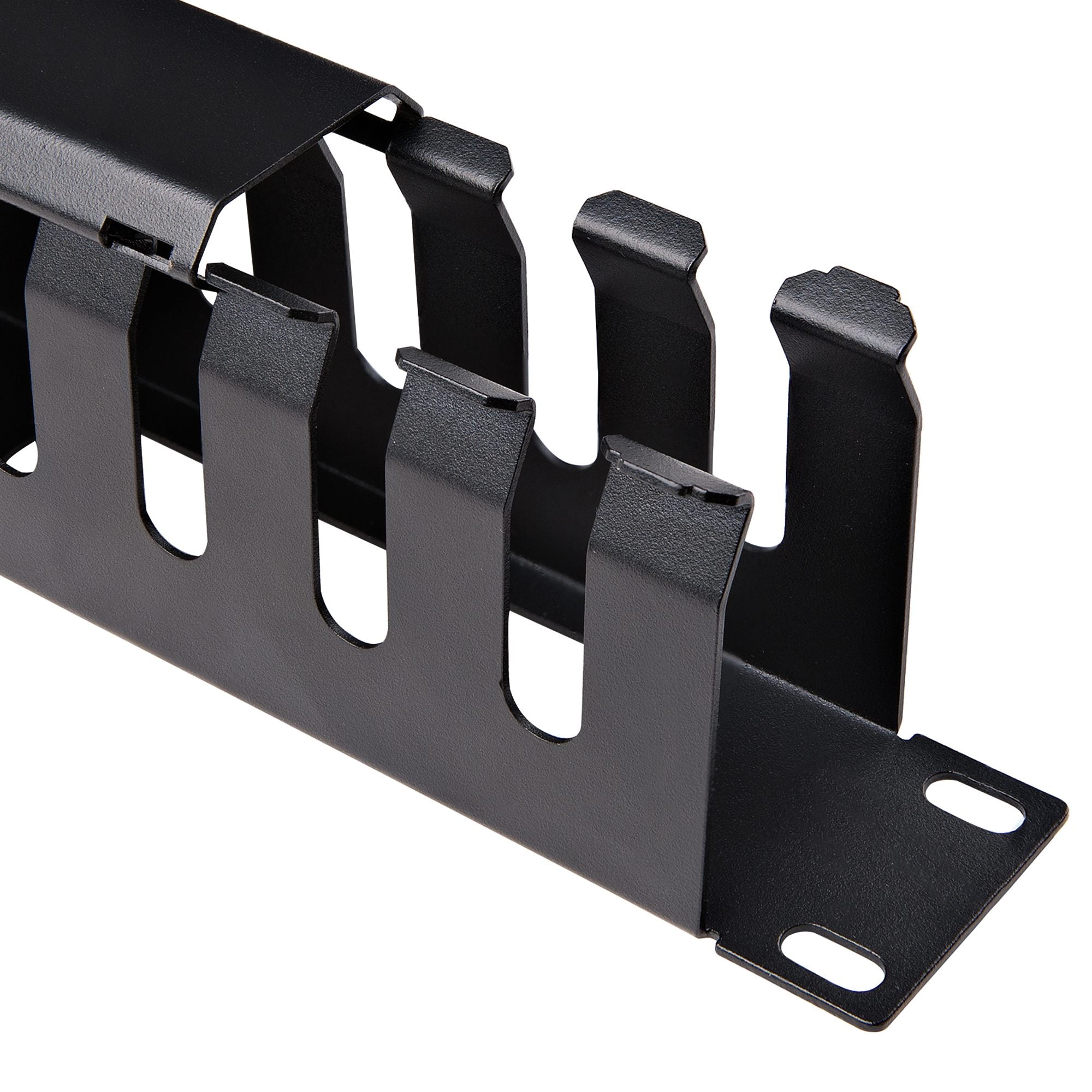 1U Finger Duct Cable Manager w/Cover