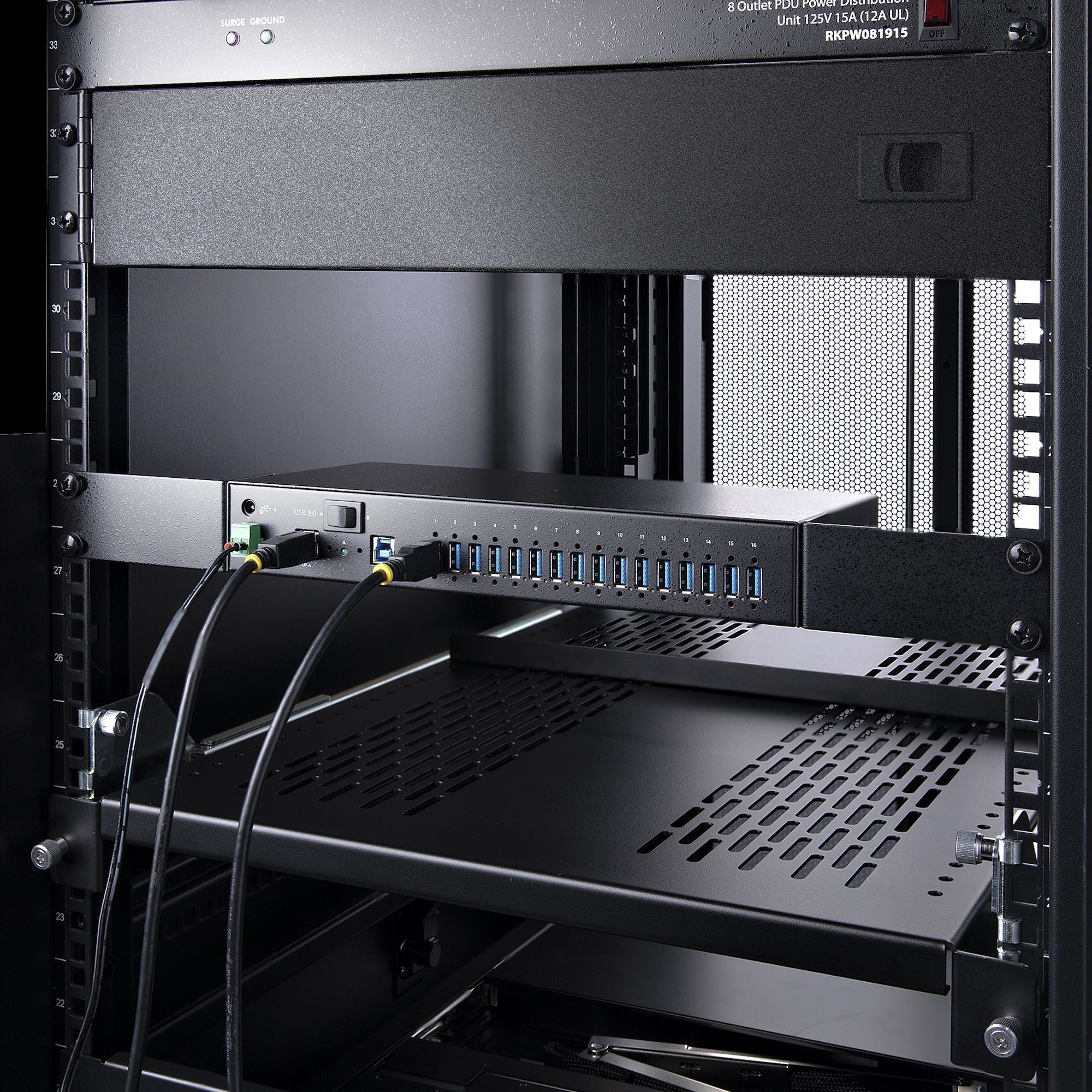 16-Port Industrial USB 3.0 Hub/Switch