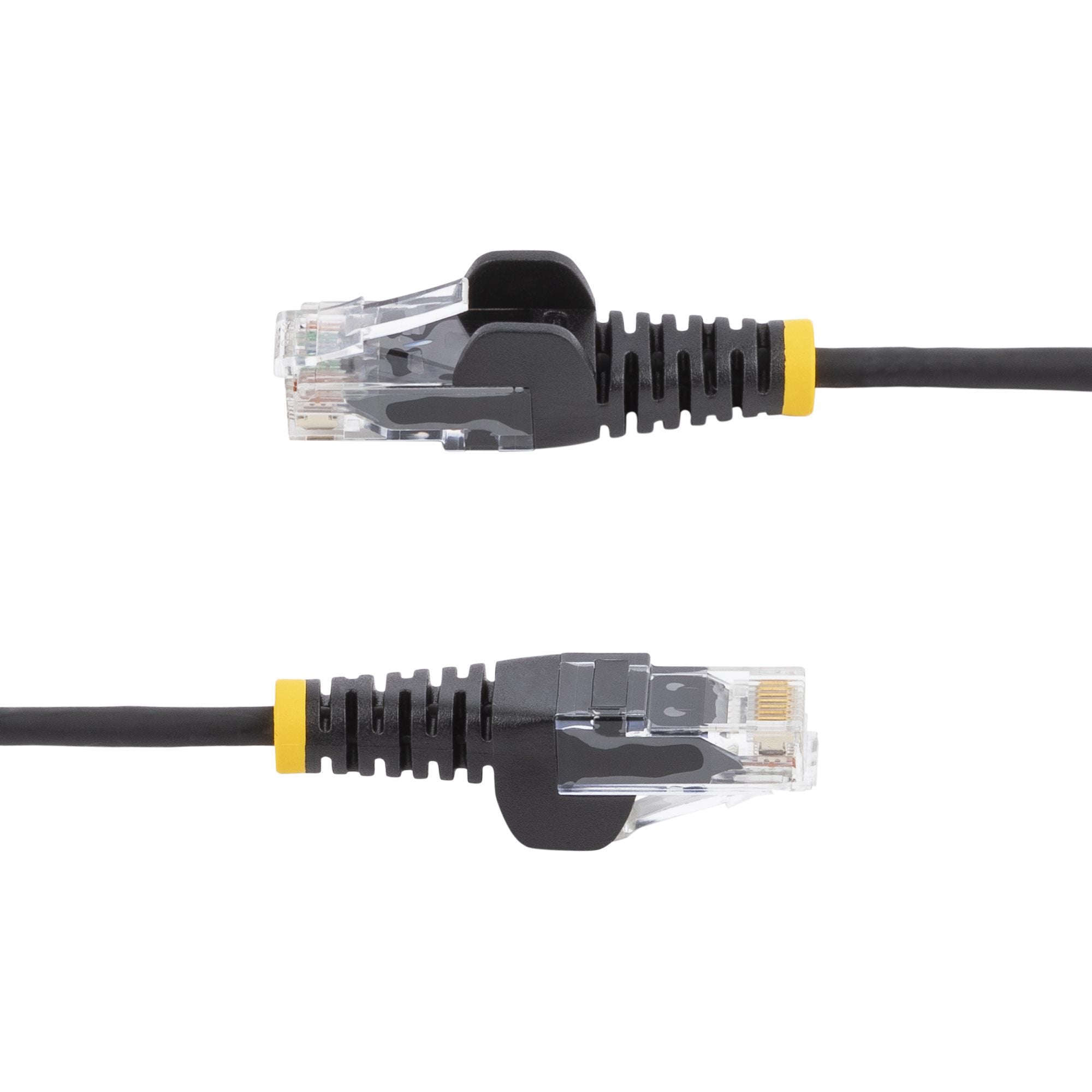 25cm Black Slim CAT6 Ethernet Cable