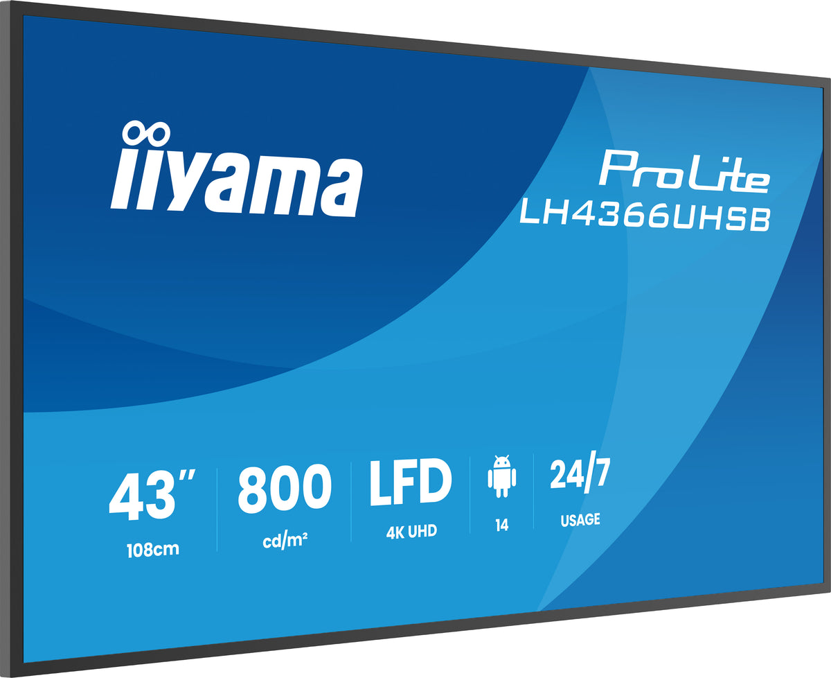 43" 3840x2160 UHD VA VESA Mount 300x300