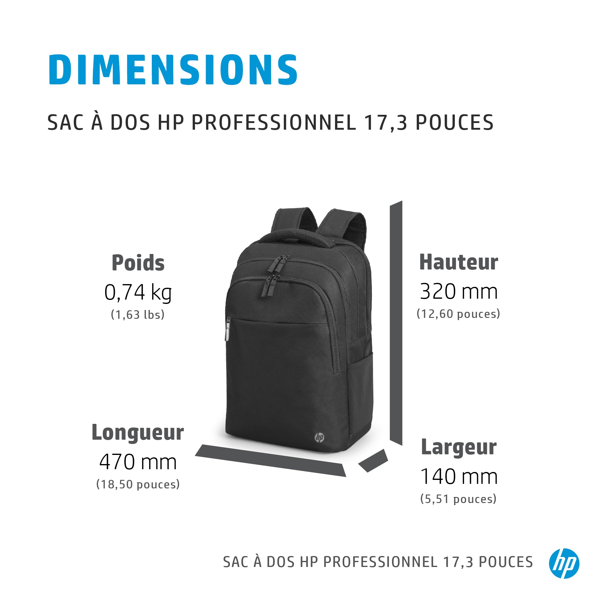 HP Prof 17.3 Laptop Bckpck