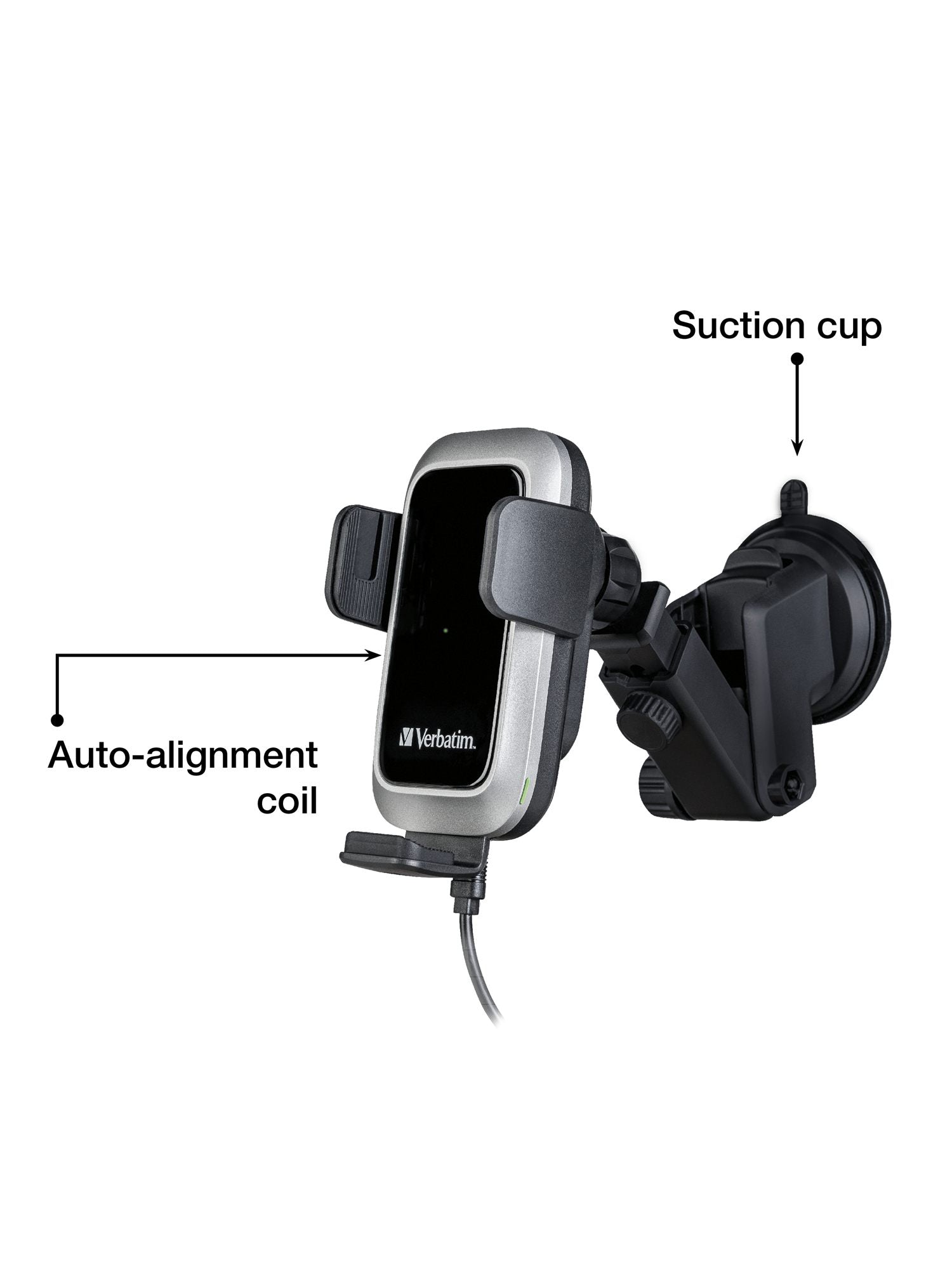 VERBATIM FWC-03 PRO QI FAST WIRELESS CAR CHARGER WCF (P)