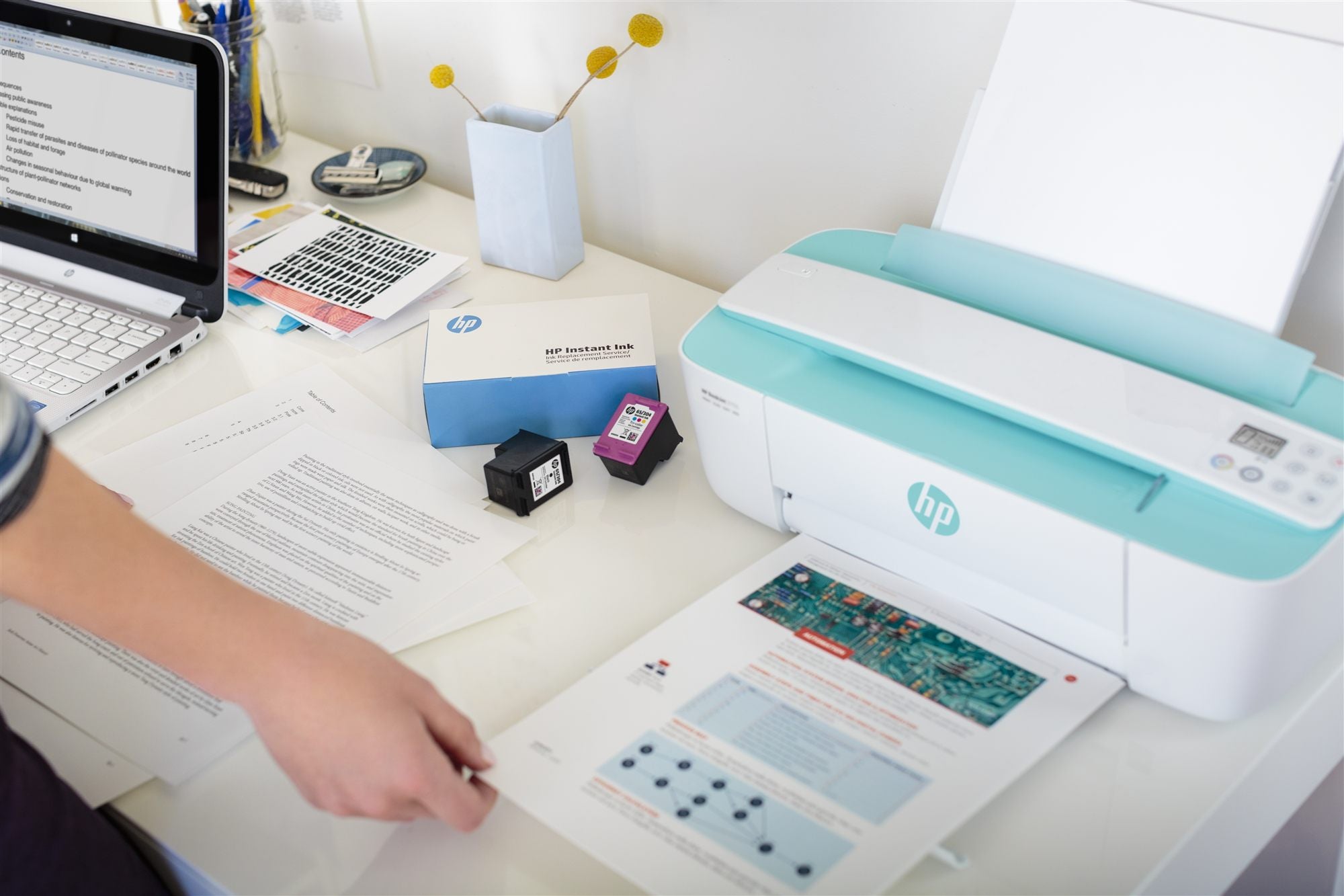 HP InstInk FR Prpd300Euro Telwrker Card