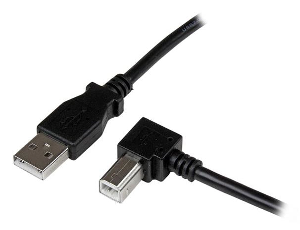 2m USB 2.0 A to Right Angle B Cable M/M