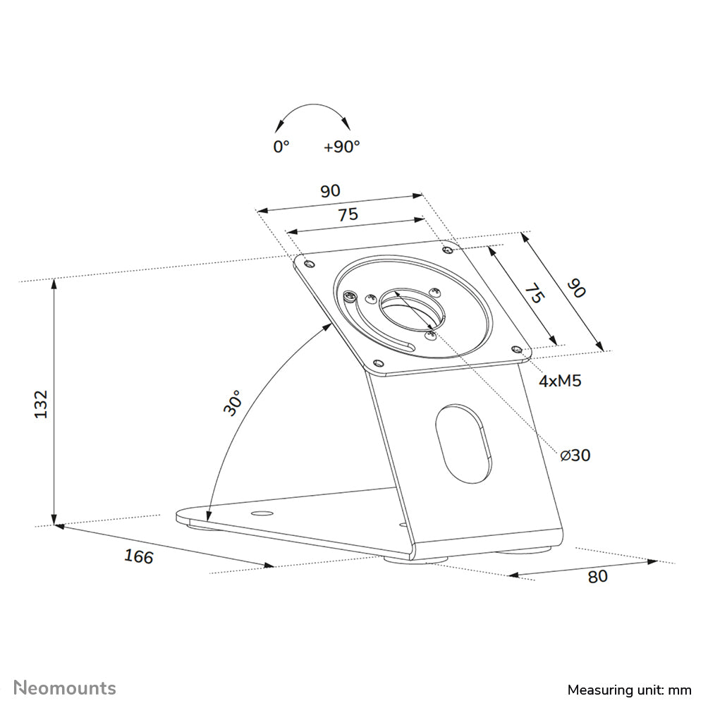 Neomounts DS15-629BL1 Tablet stand desk