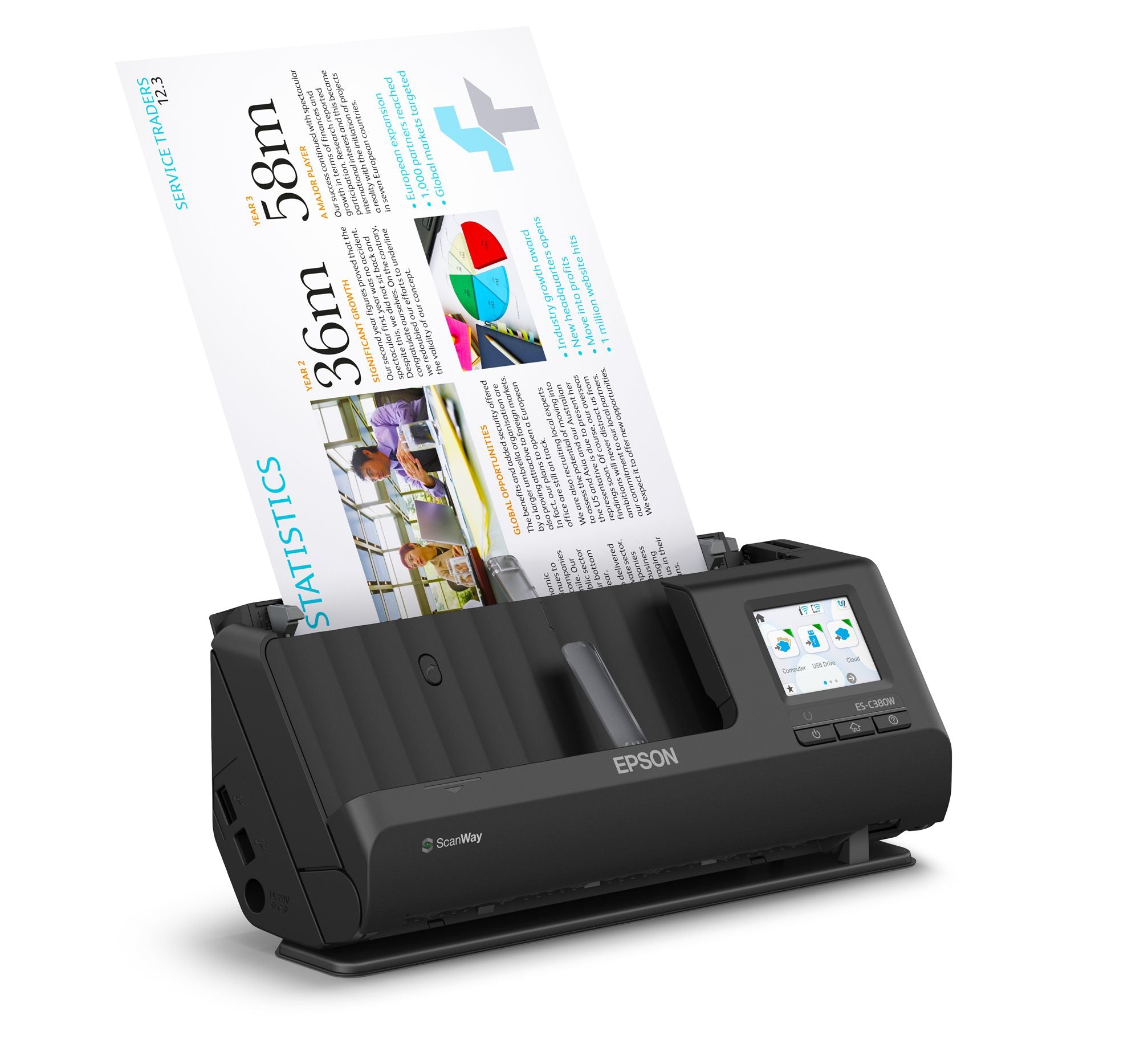 EPSON WorkForce ES-C380W Scanner 30ppm