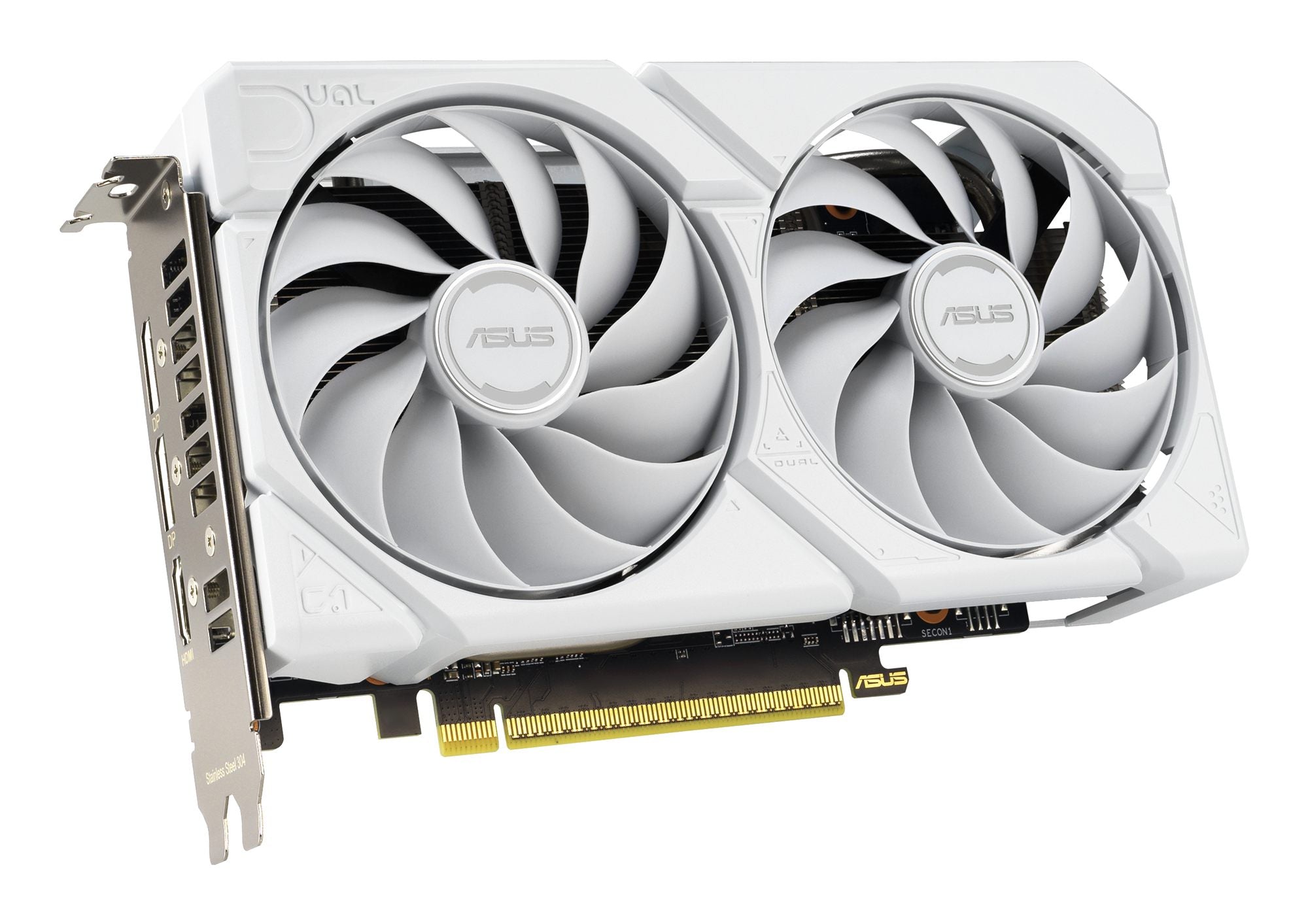 ASUS DUAL RX 9060 XT 16Go GDDR6 2xDP 1xHDMI WHITE