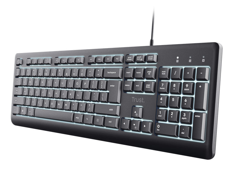 TRUST Clavier filaire PRIMO rétro-éclairé