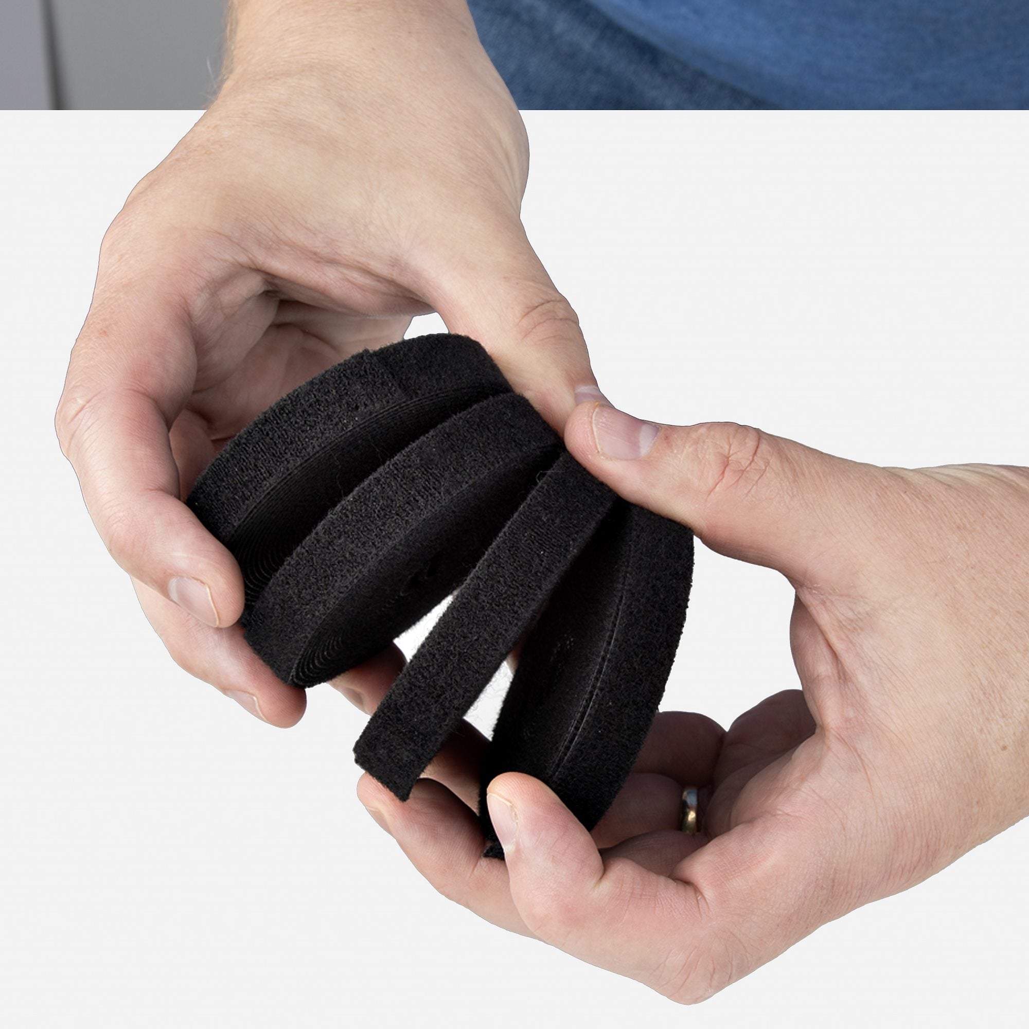 4-pack 15ft 4.6m Hook and Loop Roll