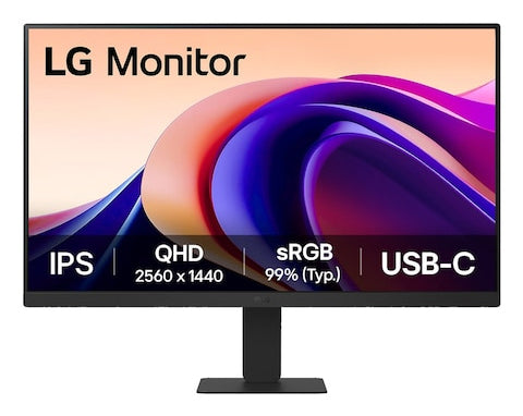 LG 24U631A-B Écran LCD - 24"  2560 x 1440 QHD @ 100 Hz - IPS - 250 cd/m² - 1000:1 - HDR10 - 5 ms - HDMI, USB-C