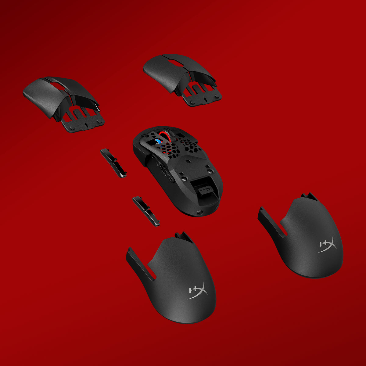 Souris de jeu sans fil HyperX Pulsefire Saga Pro (Noire)