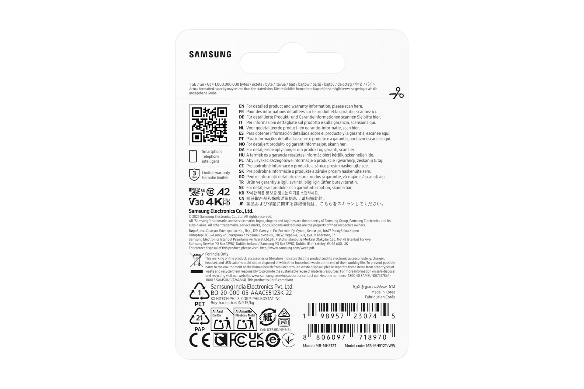 Micro SD T9 512GB
