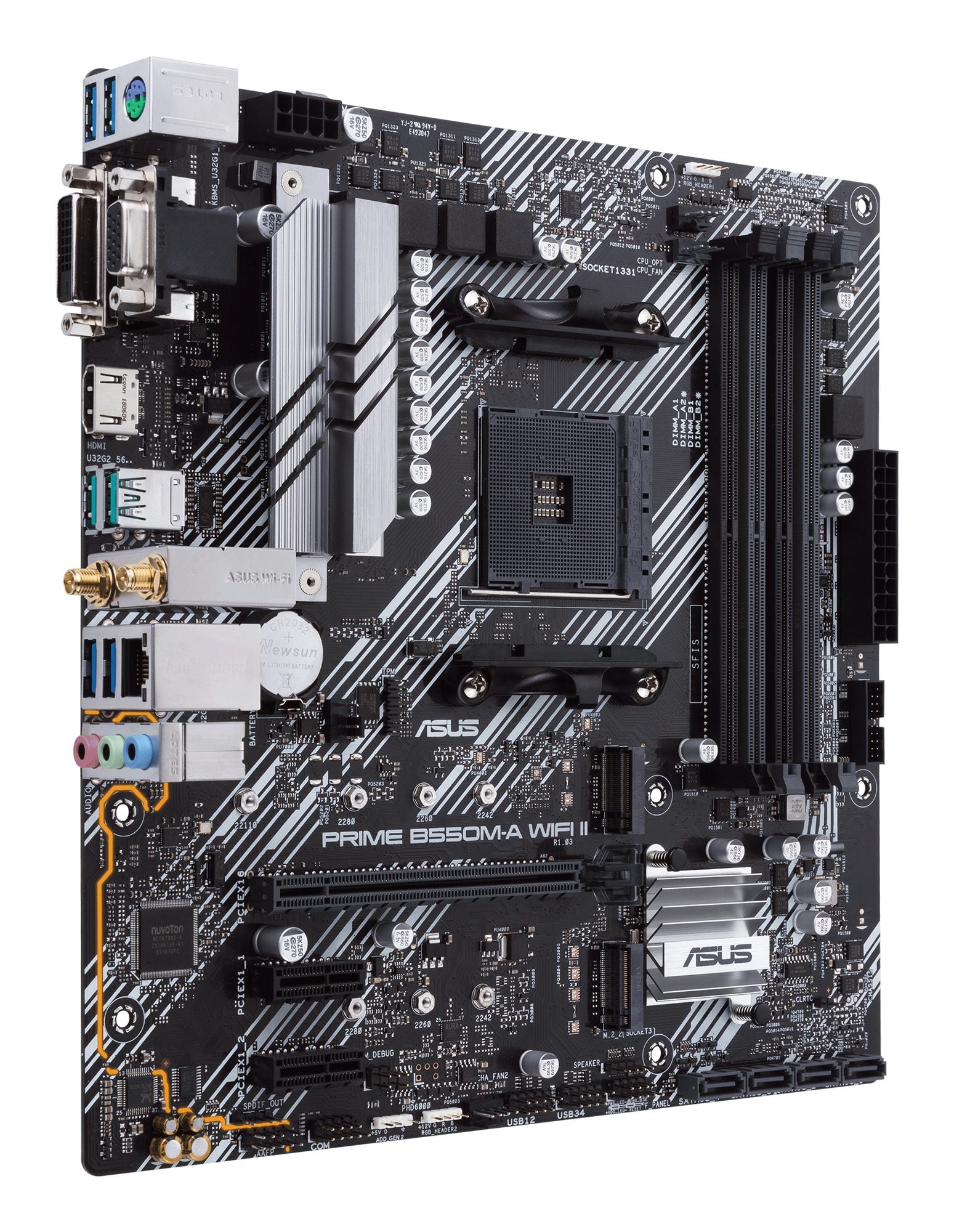 ASUS PRIME B550M-A WIFI II AM4 mATX MB 4xDDR4 2xM.2 4XSATA