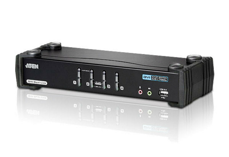 ATEN 4-Port USB DVI Dual Link/Audio KVMP Switch