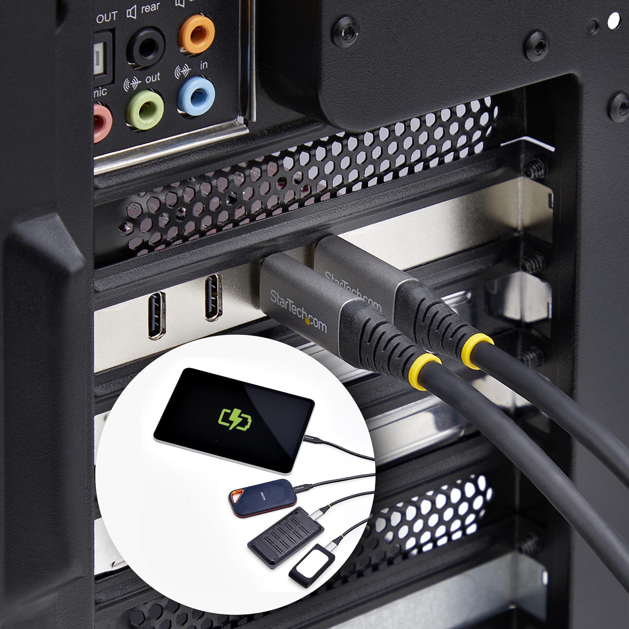 4-Port USB Type-C PCIe Card USB-C 10Gb