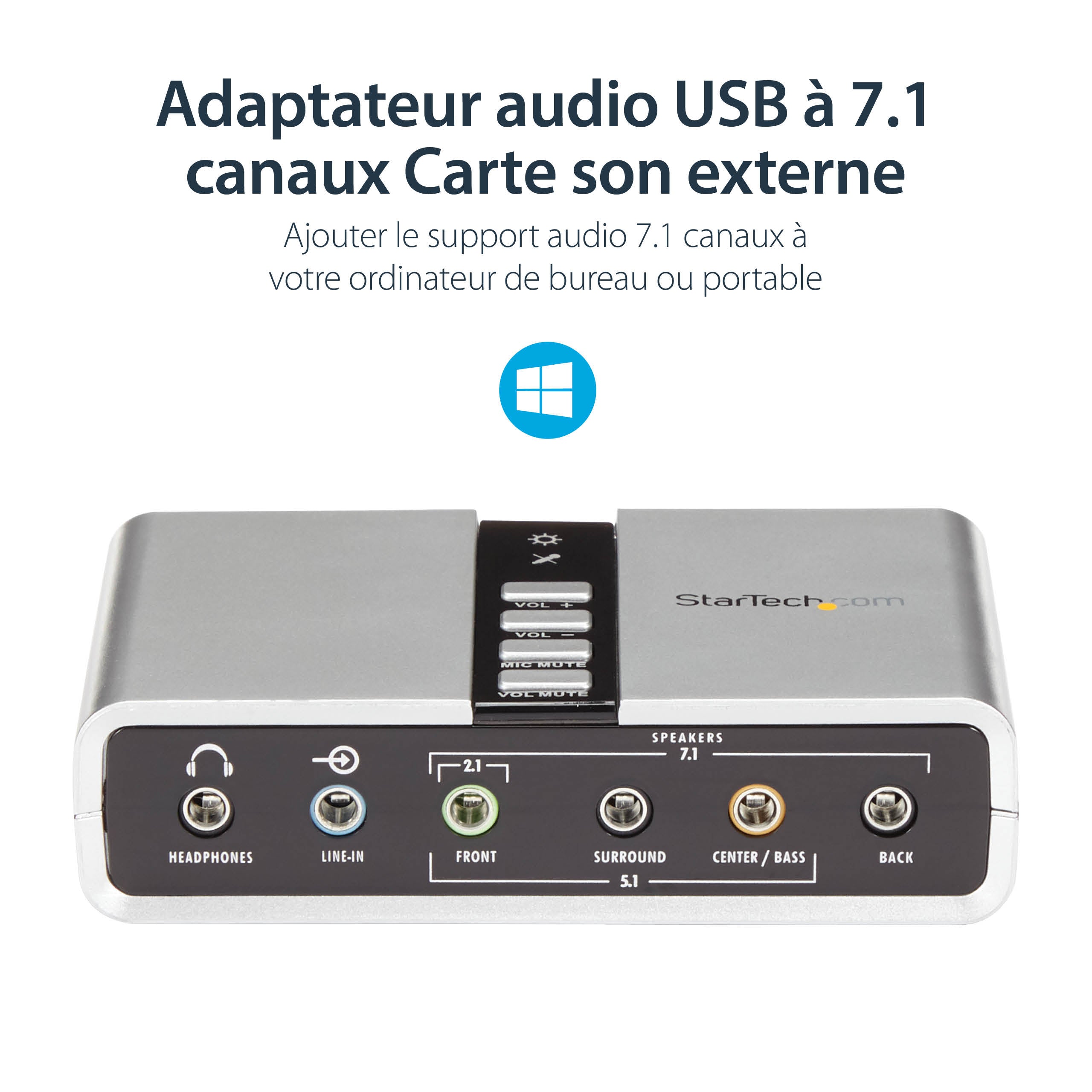 USB Audio Adapter External Sound Card