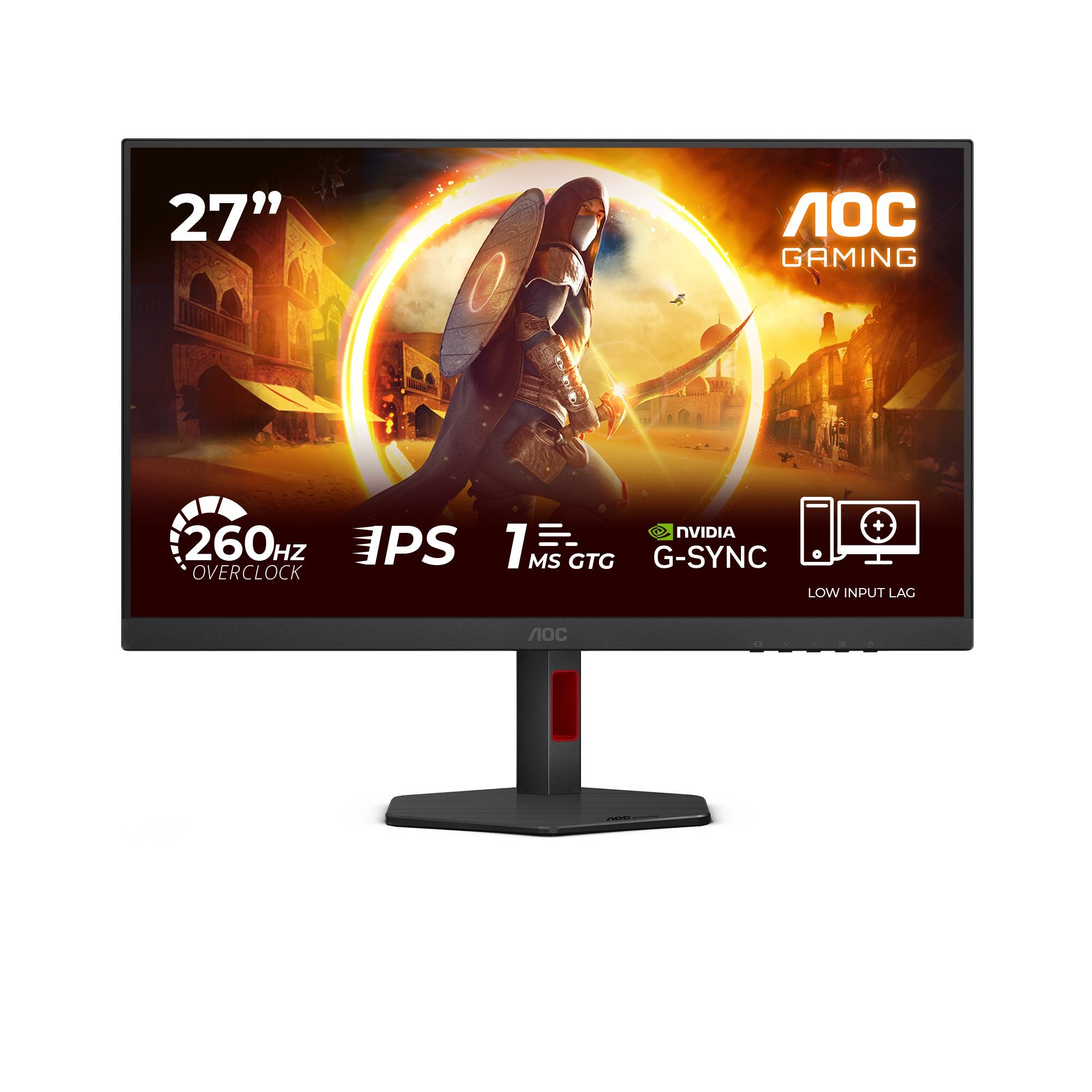 AOC 27G4ZR Gaming 27p 16:9 Fast IPS 260Hz 1920x1080 HAS 130mm 2xHDMI 2.0 DP 1.4
