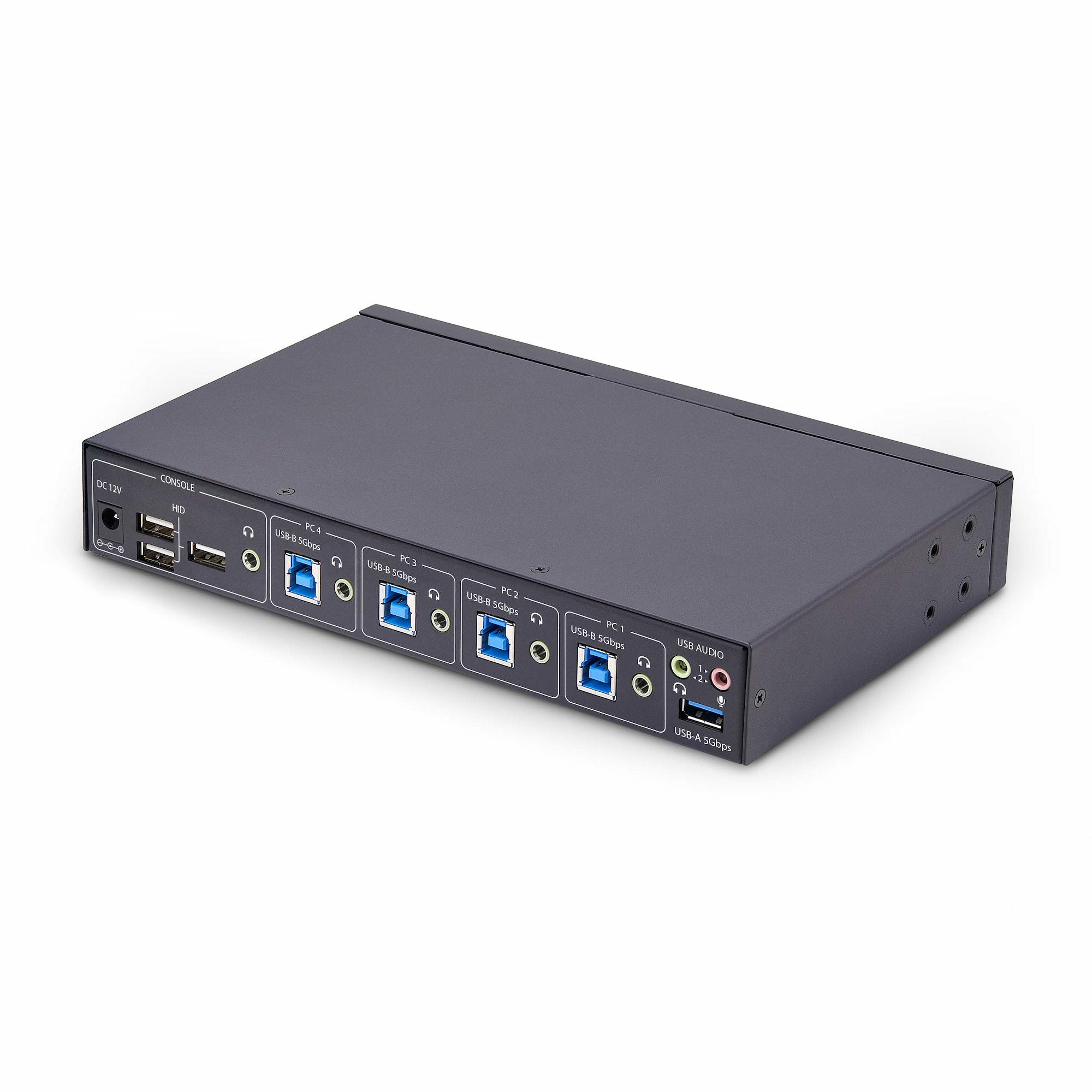 4-Port USB/KM Switch with Mouse Roaming